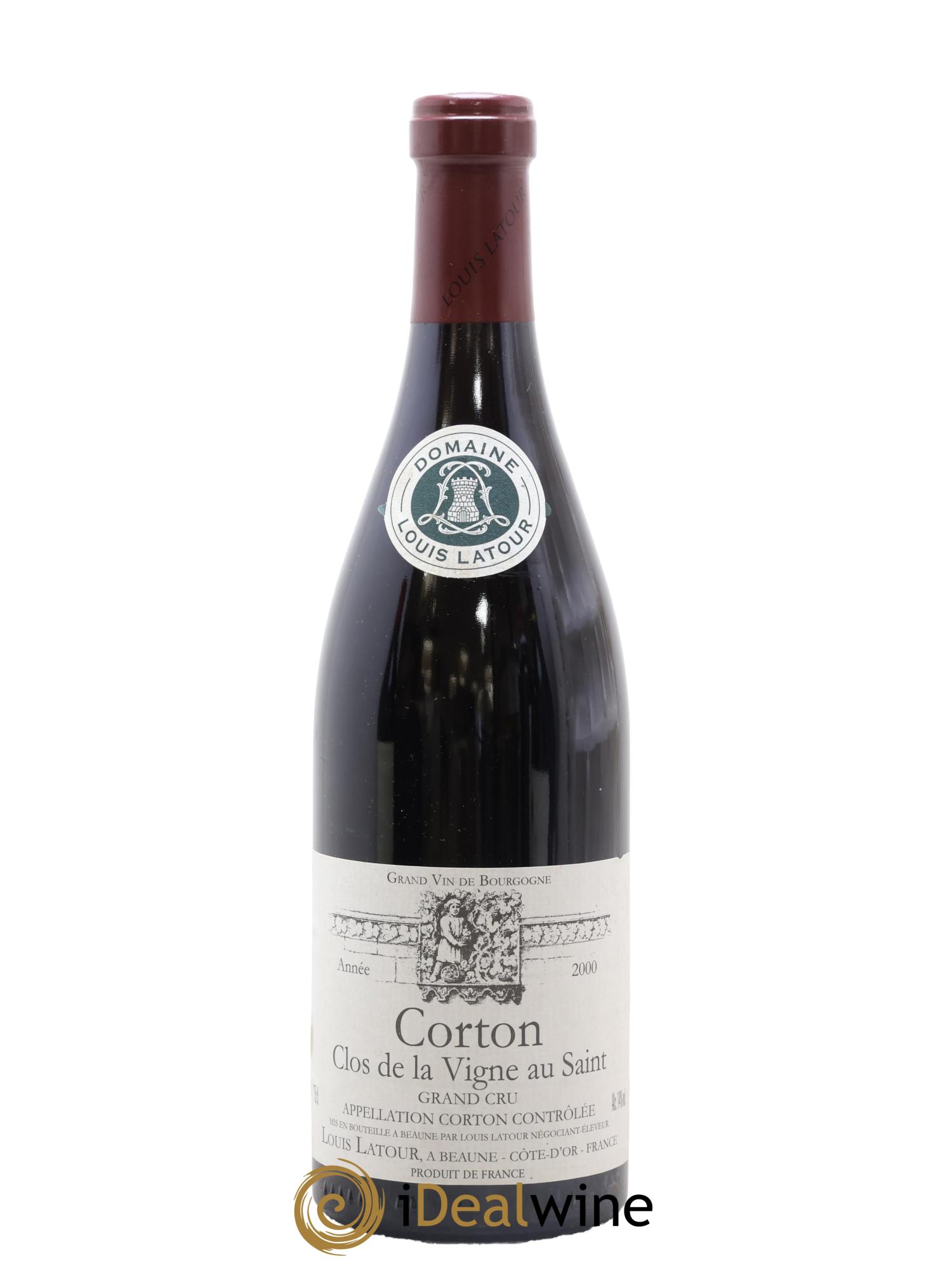 Corton Grand Cru Clos de la vigne au Saint Louis Latour 2000 - Lot de 1 bouteille - 0