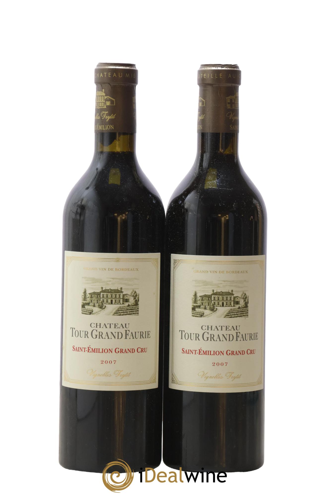 Saint-Émilion Grand Cru Château Tour Grand Faurie 2007 - Lot de 2 bouteilles - 0