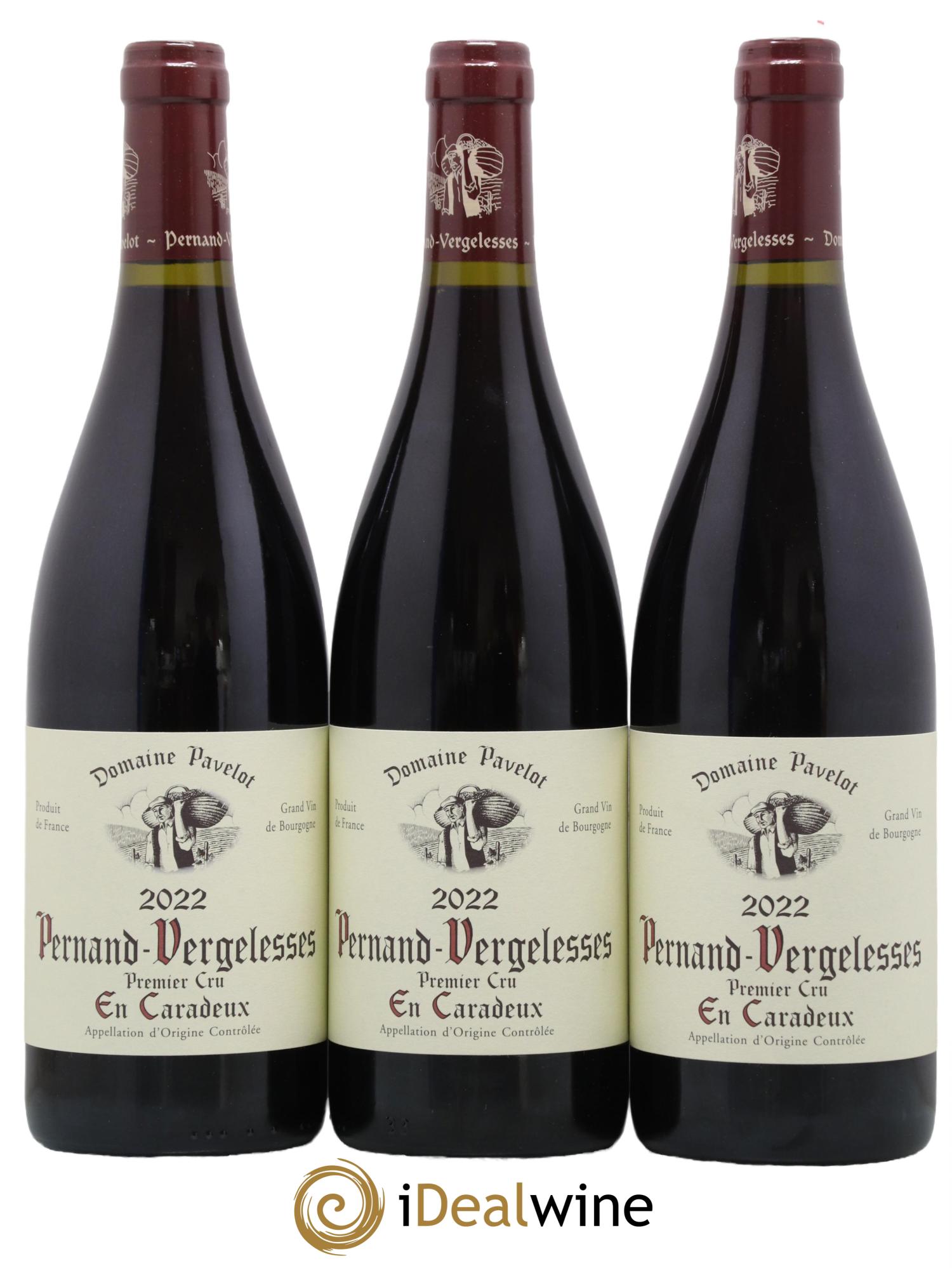 Pernand-Vergelesses 1er Cru En Caradeux Domaine Pavelot 2022 - Lot de 3 bouteilles - 0