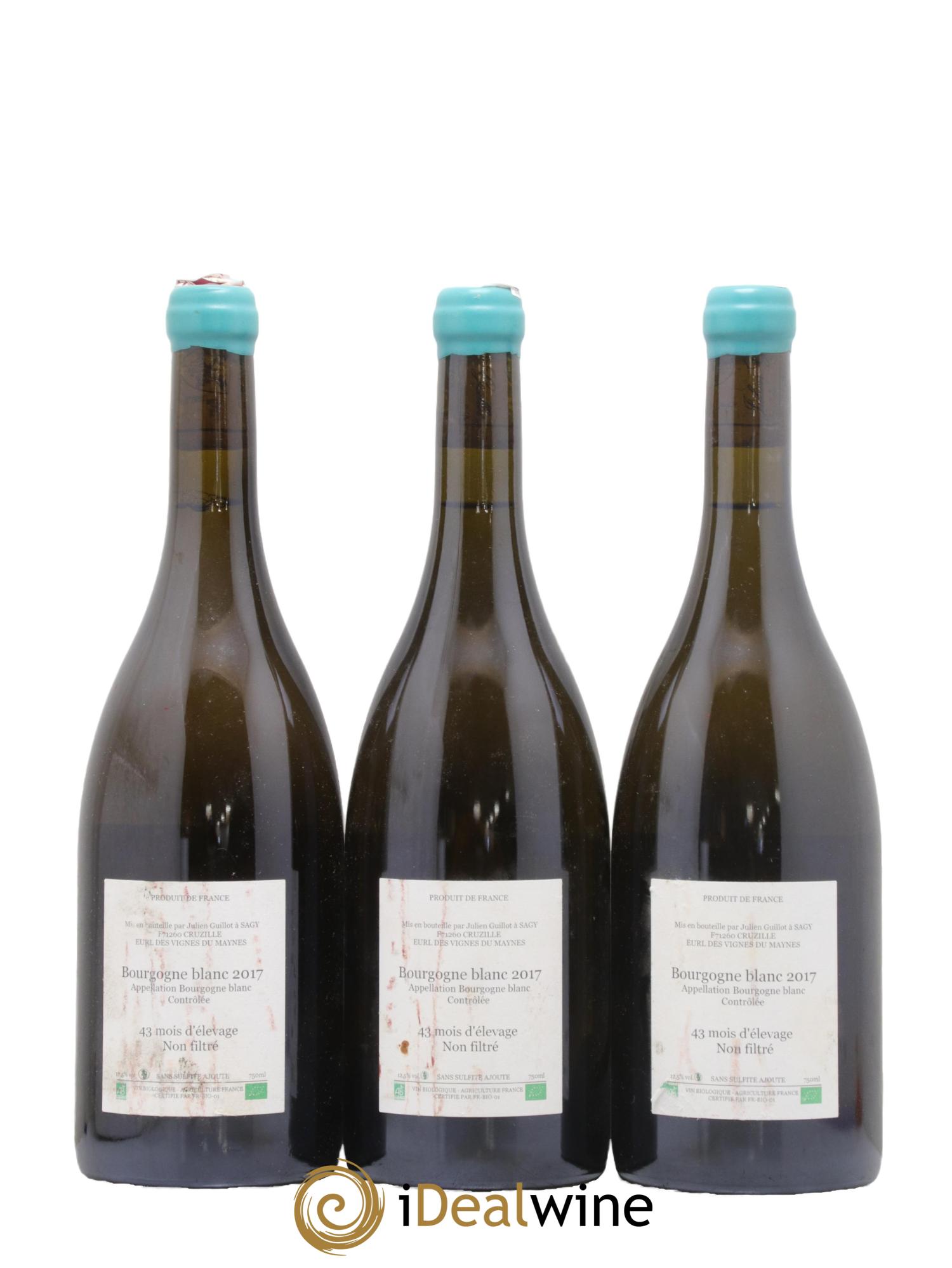 Bourgogne Léandre l'Homme Lion Les Vignes du Maynes 2017 - Lot de 3 bouteilles - 1