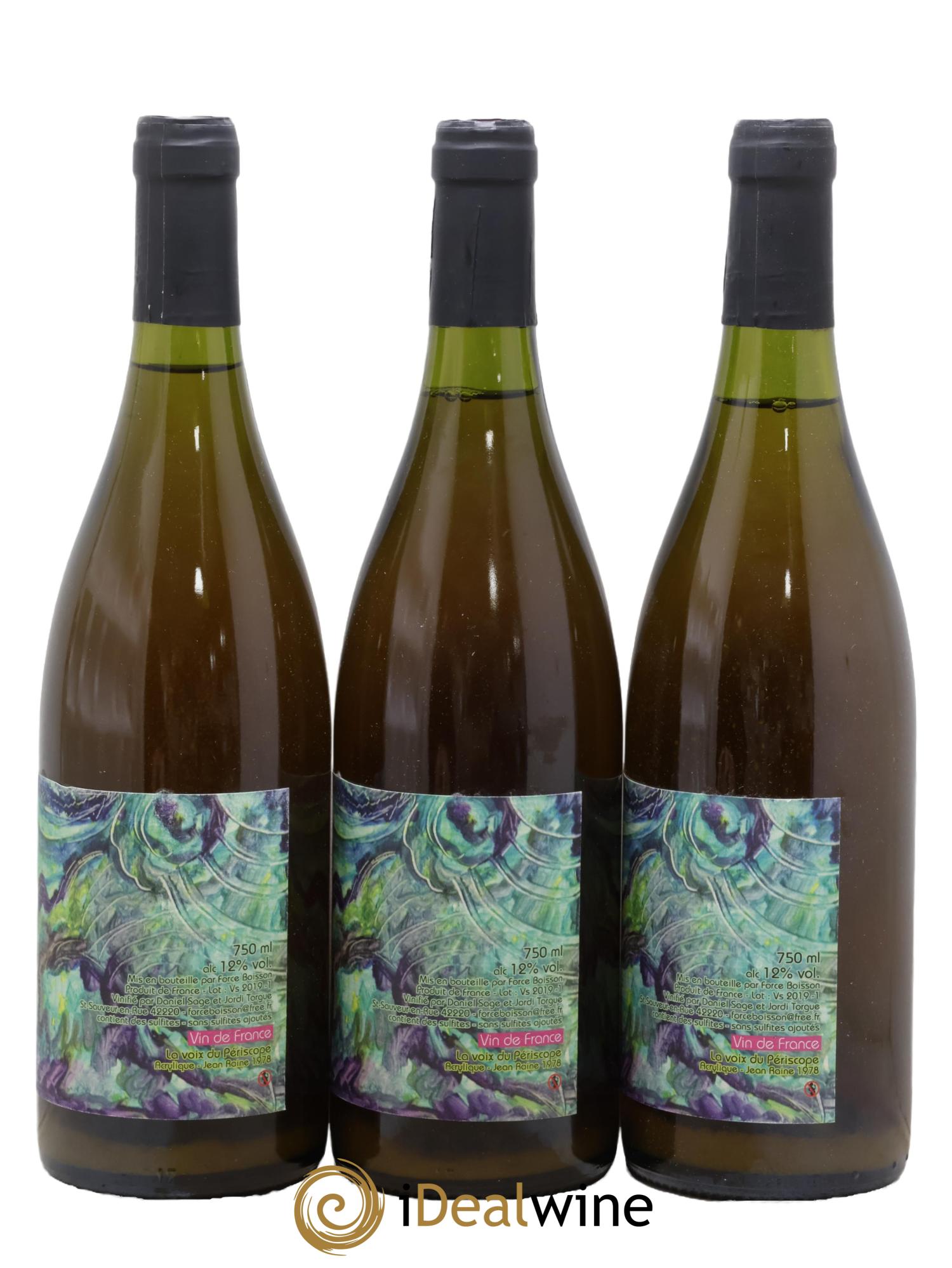 Vin de France La voix du periscope Daniel Sage 2018 - Lot de 3 bouteilles - 0