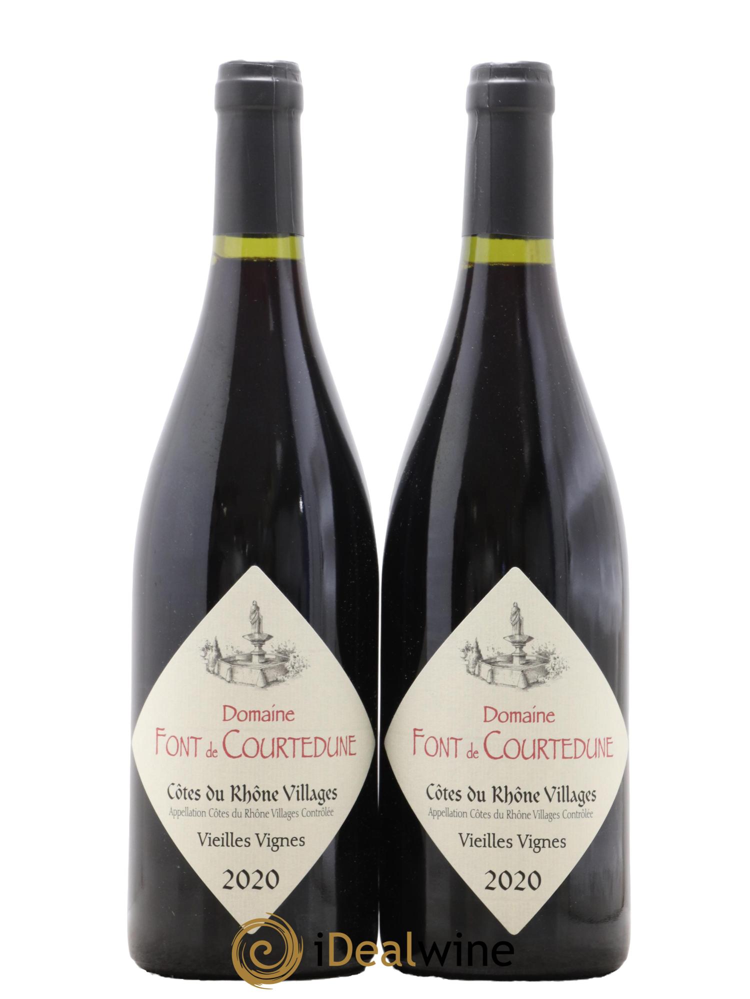 Côtes-du-Rhône Vieilles Vignes Domaine Font de Courtedune 2020 - Lot de 2 bouteilles - 0