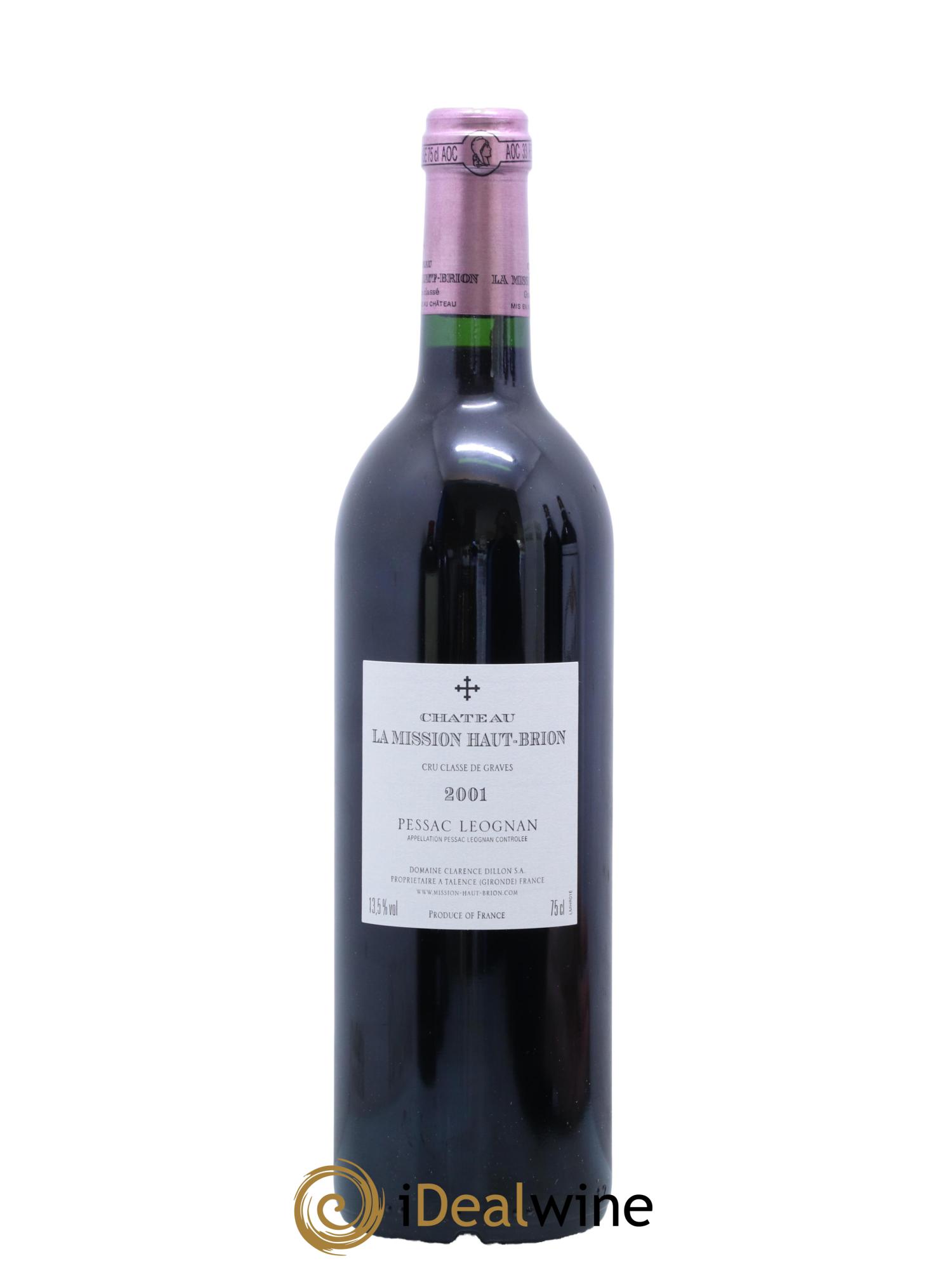 Château la Mission Haut-Brion Cru Classé de Graves 2001 - Lot of 1 bottle - 2