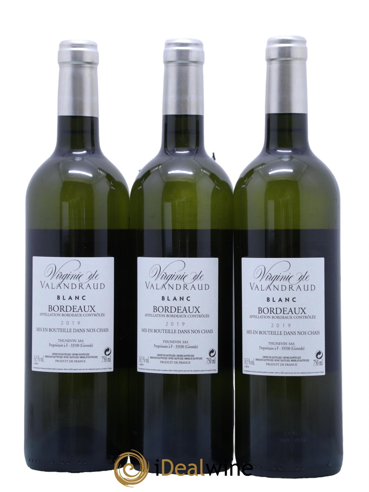 Bordeaux Virginie De Valandraud 2019 - Lot de 3 bouteilles - 1