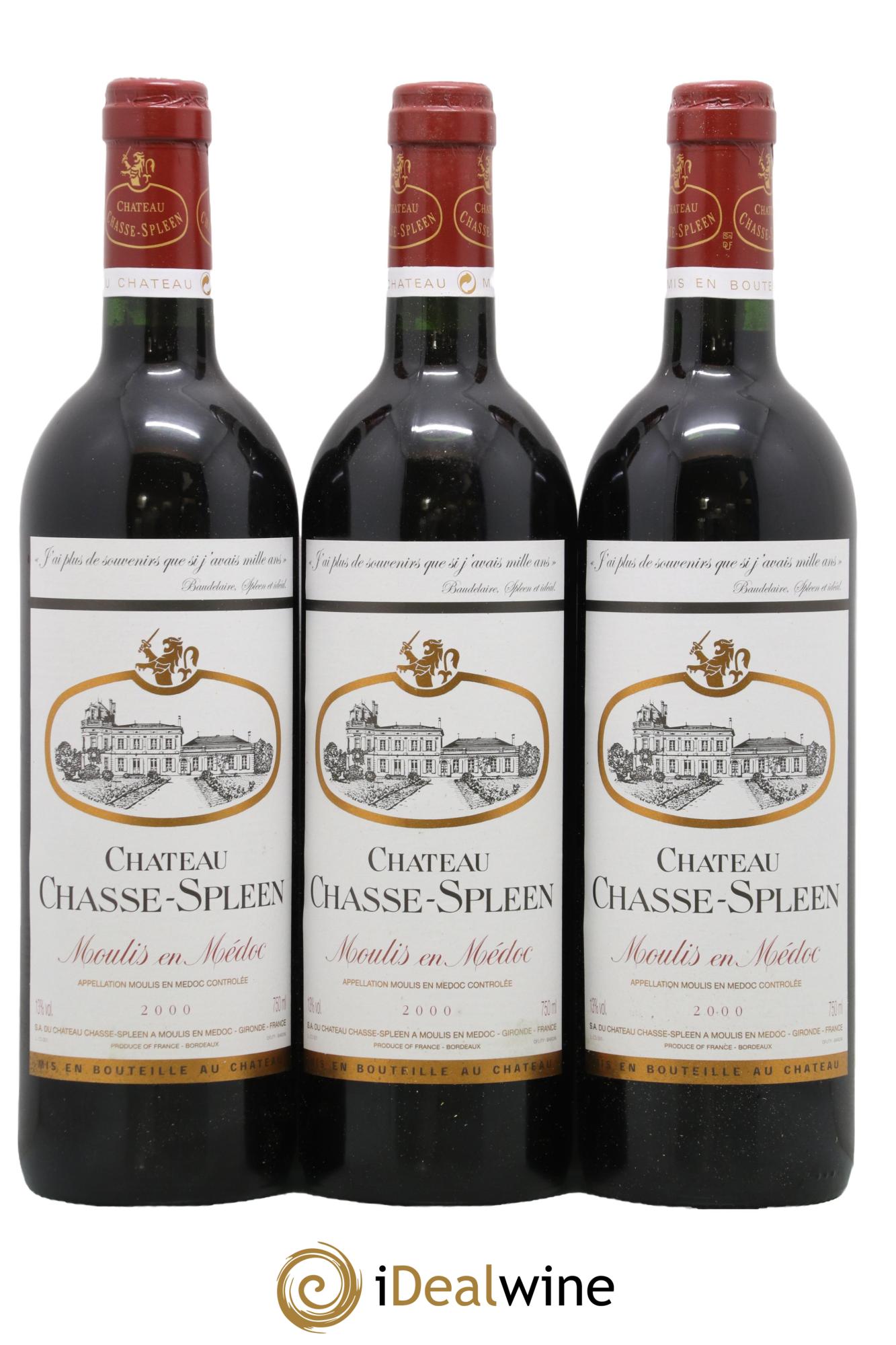 Château Chasse Spleen 2000 - Lot de 12 bouteilles - 4