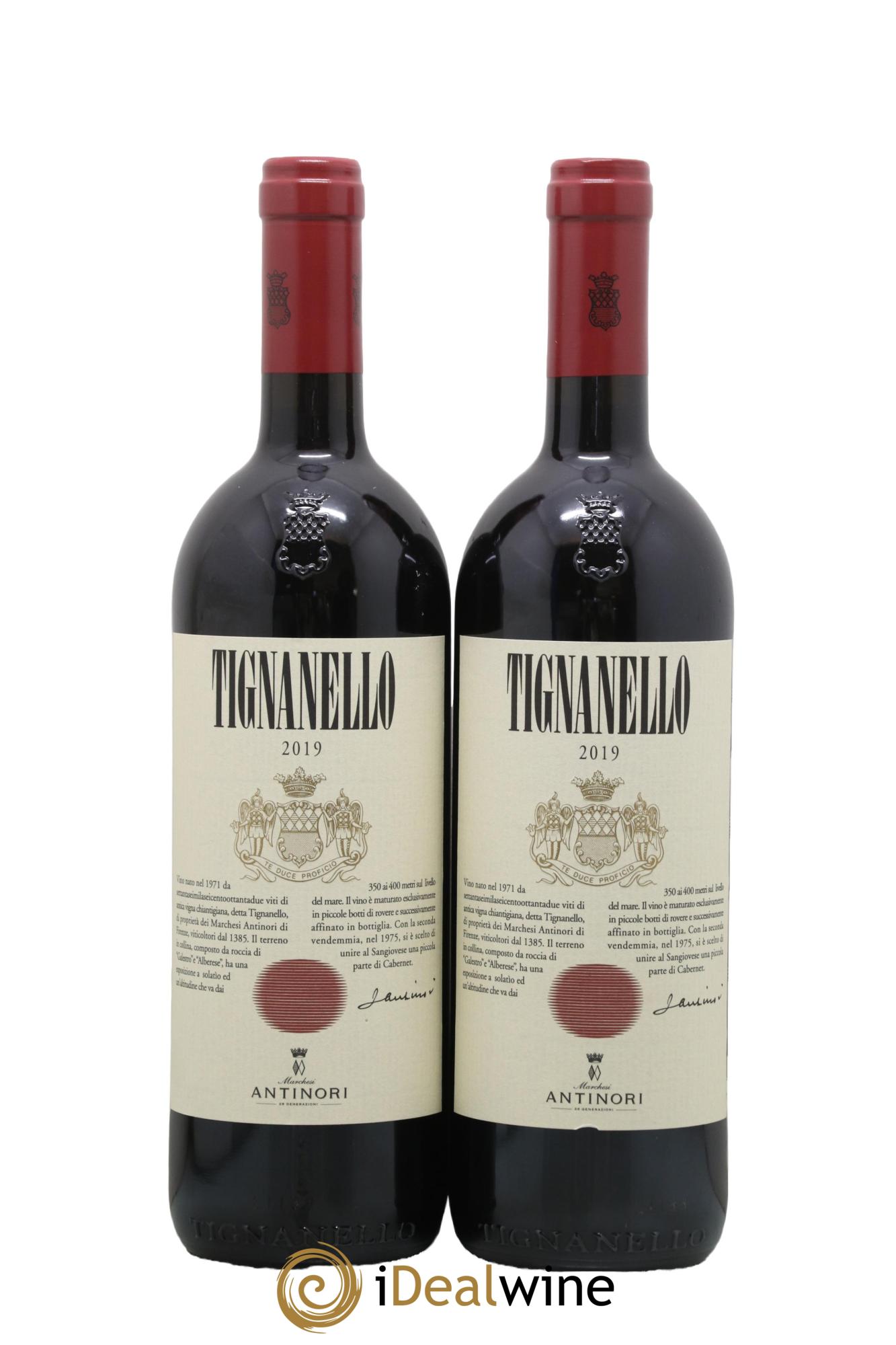 Toscana IGT Tignanello Tenuta Tignanello - Marchesi Antinori 2019 - Lot de 2 bouteilles - 0