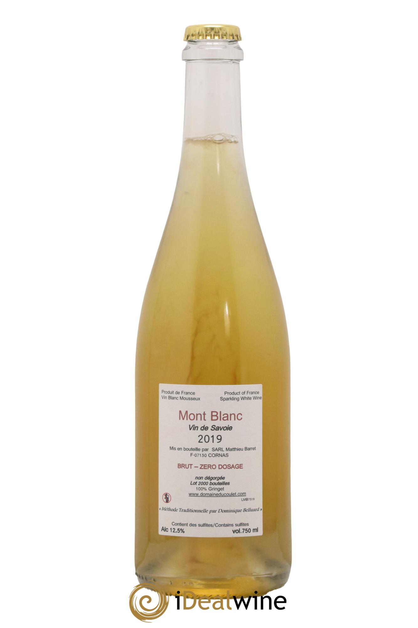 Vin de Savoie Mont Blanc Matthieu Barret 2019 - Lot of 1 bottle - 1