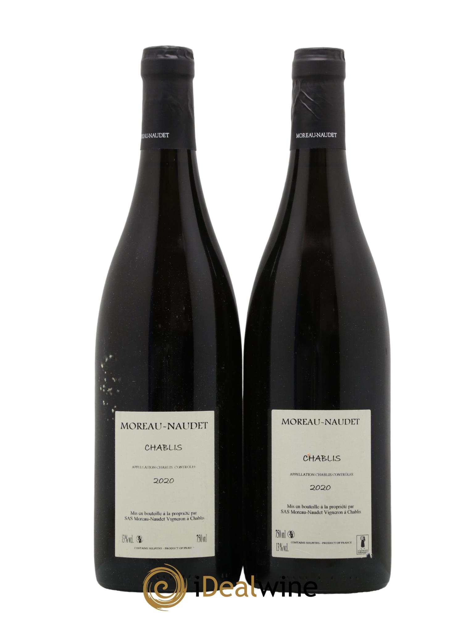 Chablis Moreau-Naudet 2020 - Lot de 2 bouteilles - 1