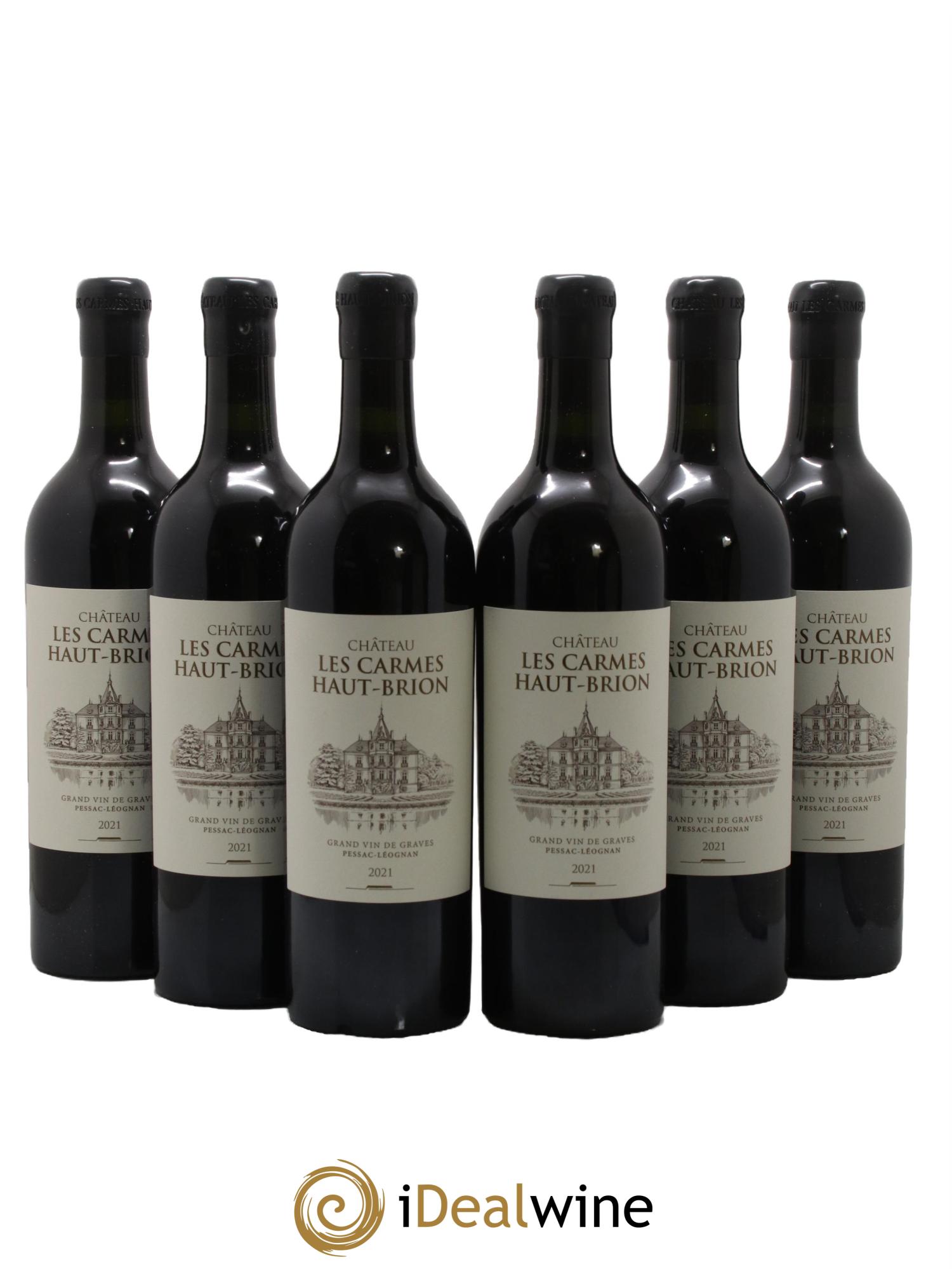 Château Les Carmes Haut-Brion 2021 - Lot of 6 bottles - 0