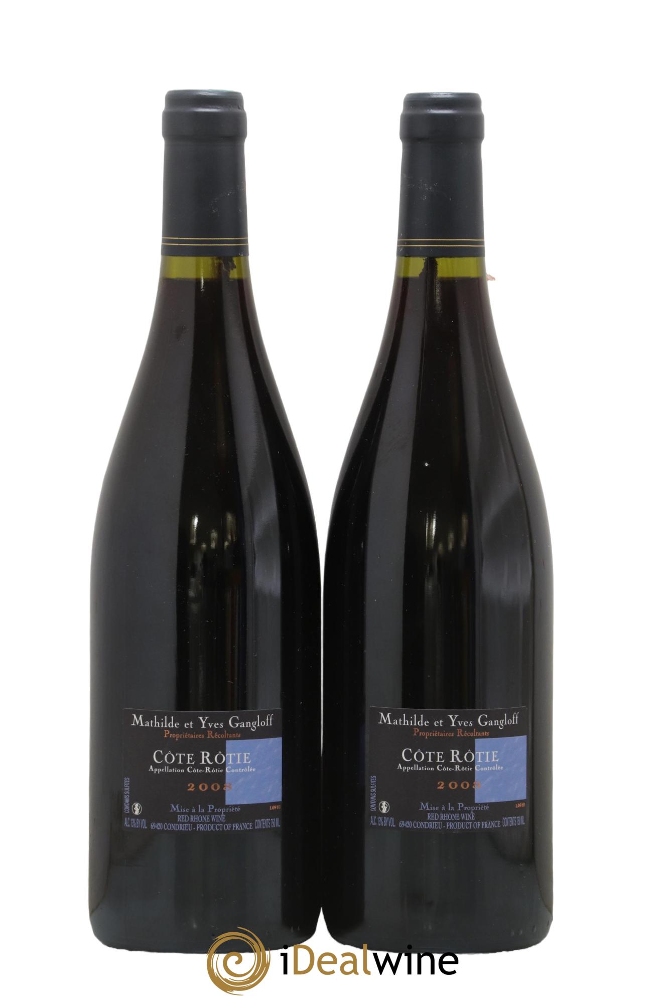 Côte-Rôtie La Barbarine Gangloff (Domaine) 2008 - Lot de 2 bouteilles - 1