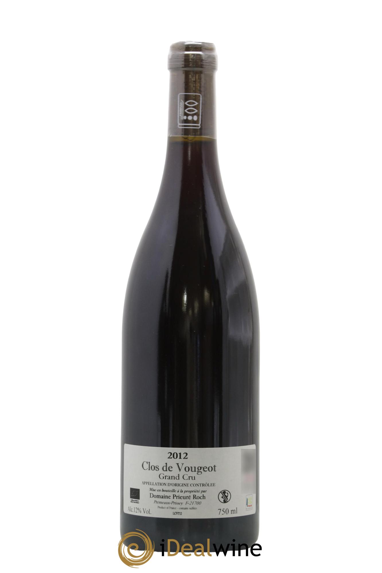 Clos de Vougeot Grand Cru Prieuré Roch  2012 - Lot de 1 bouteille - 1