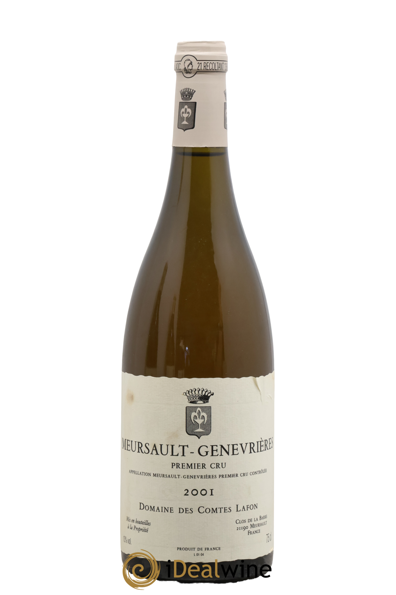 Meursault 1er Cru Genevrières Comtes Lafon (Domaine des) 2001 - Posten von 1 Flasche - 0