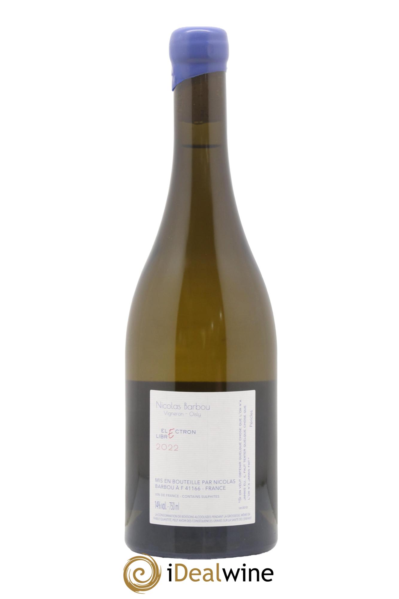 Touraine-Oisly Eléctron Libre Nicolas Barbou 2022 - Lotto di 1 bottiglia - 1