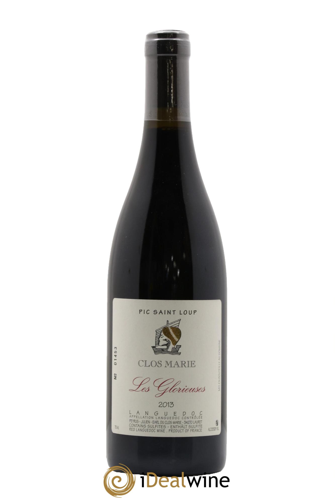 Pic Saint-Loup Clos Marie Les Glorieuses Christophe Peyrus et Françoise Julien 2013 - Lot de 1 bouteille - 0