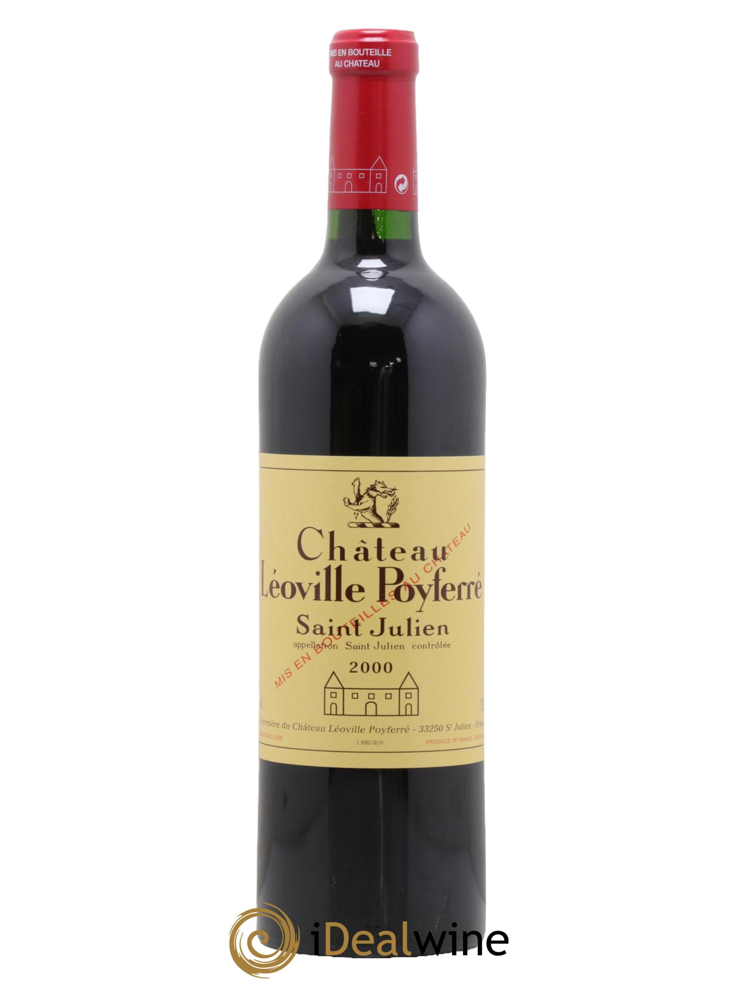Château Léoville Poyferré 2ème Grand Cru Classé 2000 - Lot de 1 bouteille - 0