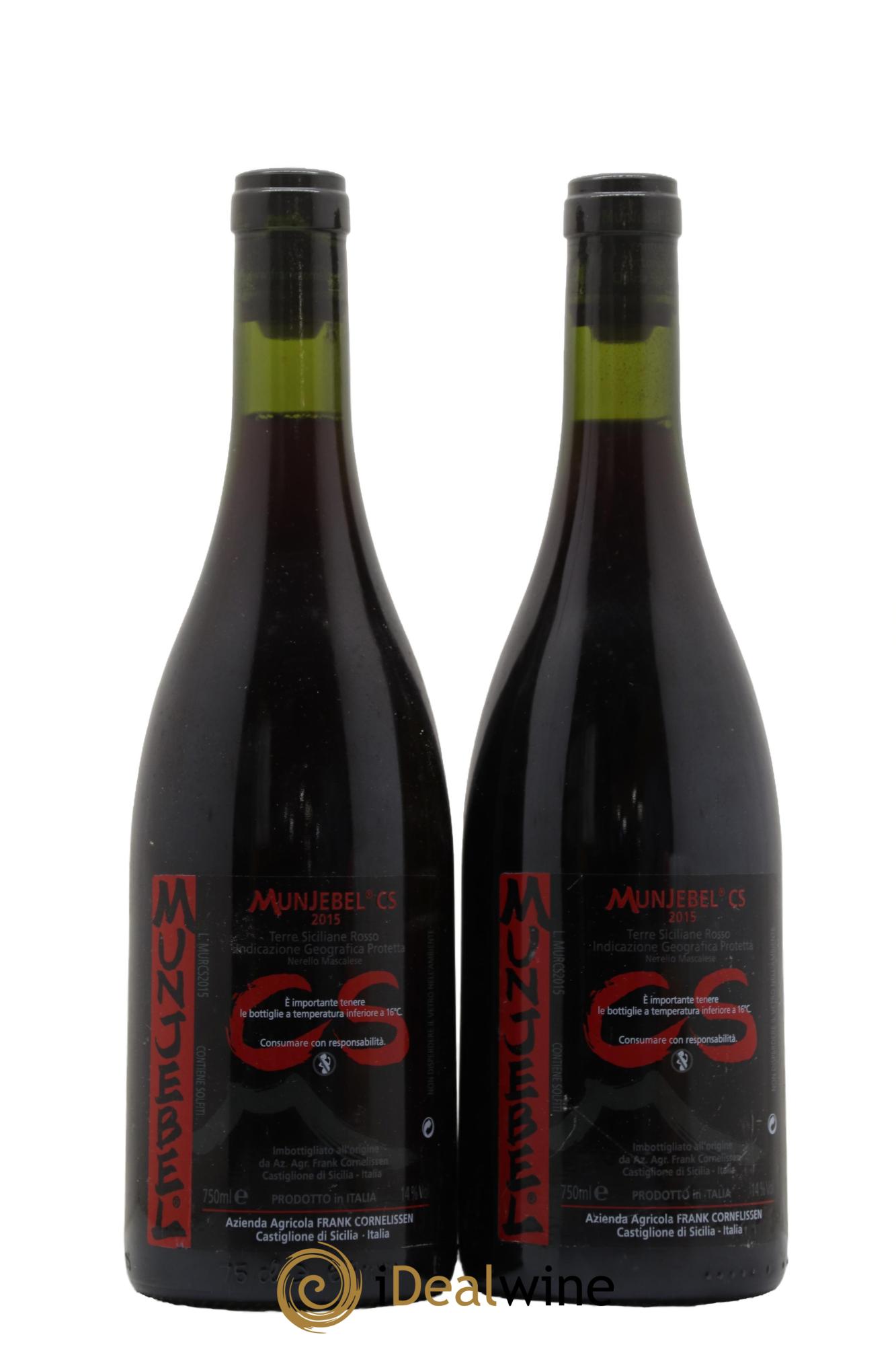 Terre Siciliane IGT Munjebel CS Frank Cornelissen 2015 - Lot of 2 bottles - 0