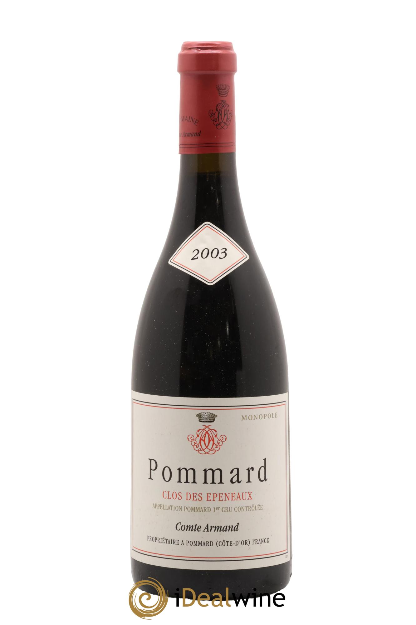 Pommard 1er Cru Clos des Epeneaux Comte Armand 2003 - Lotto di 1 bottiglia - 0