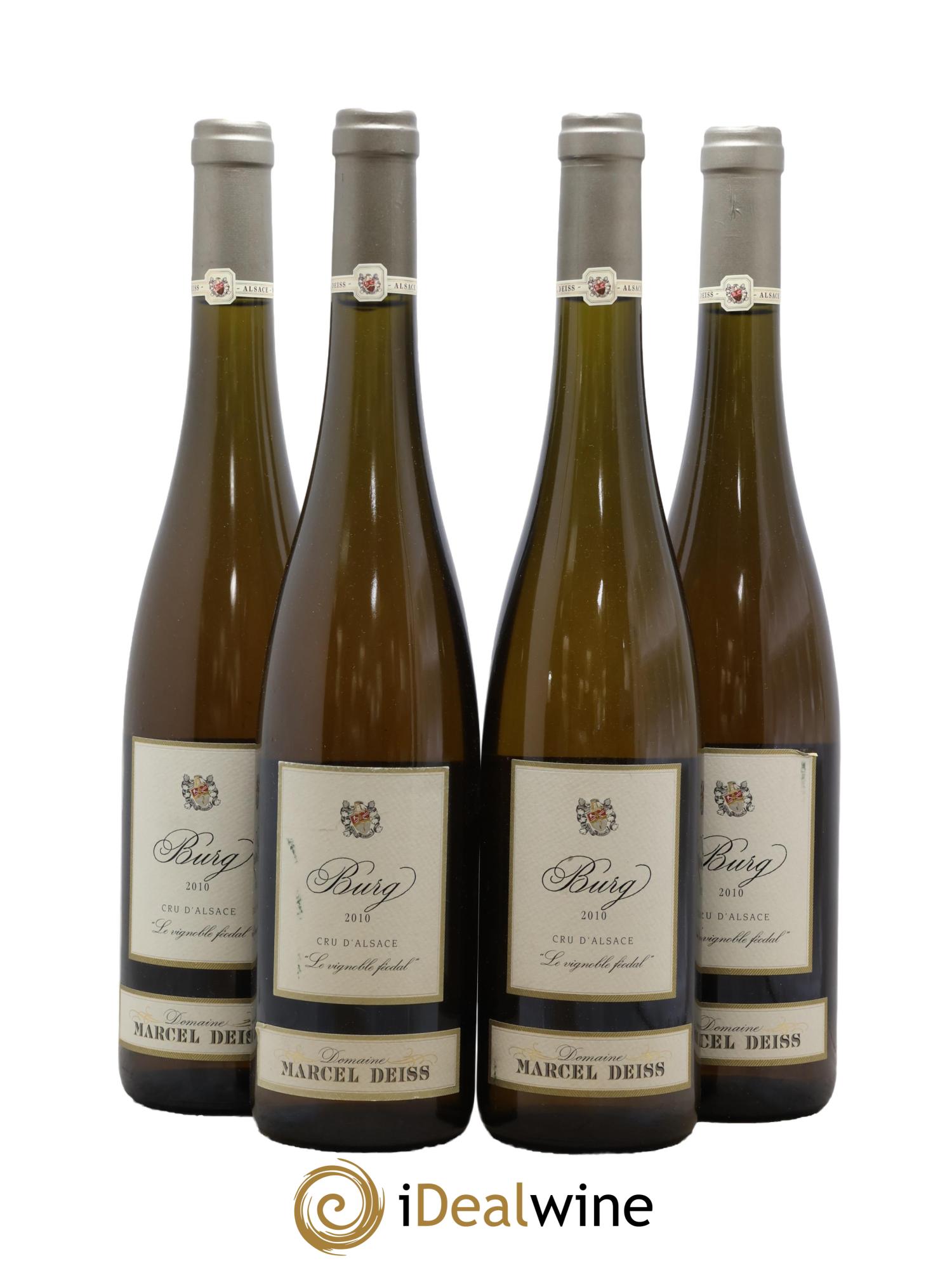 Alsace Burg Marcel Deiss (Domaine) 2010 - Lot of 4 bottles - 0
