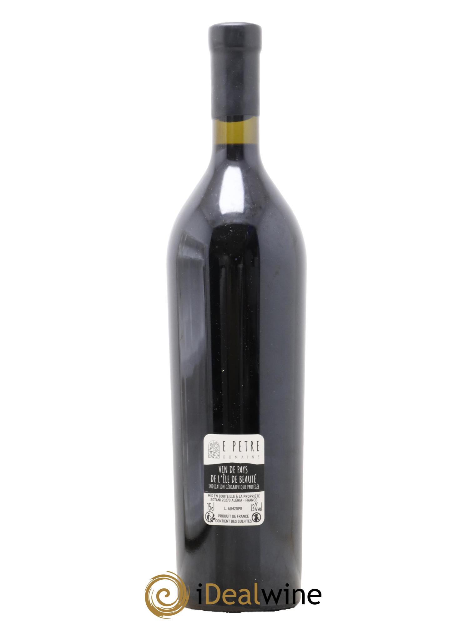 Vin de Corse Vin De Pays De L'Ile De Beaute Pise Domaine E Petre 2020 - Lot de 1 bouteille - 1