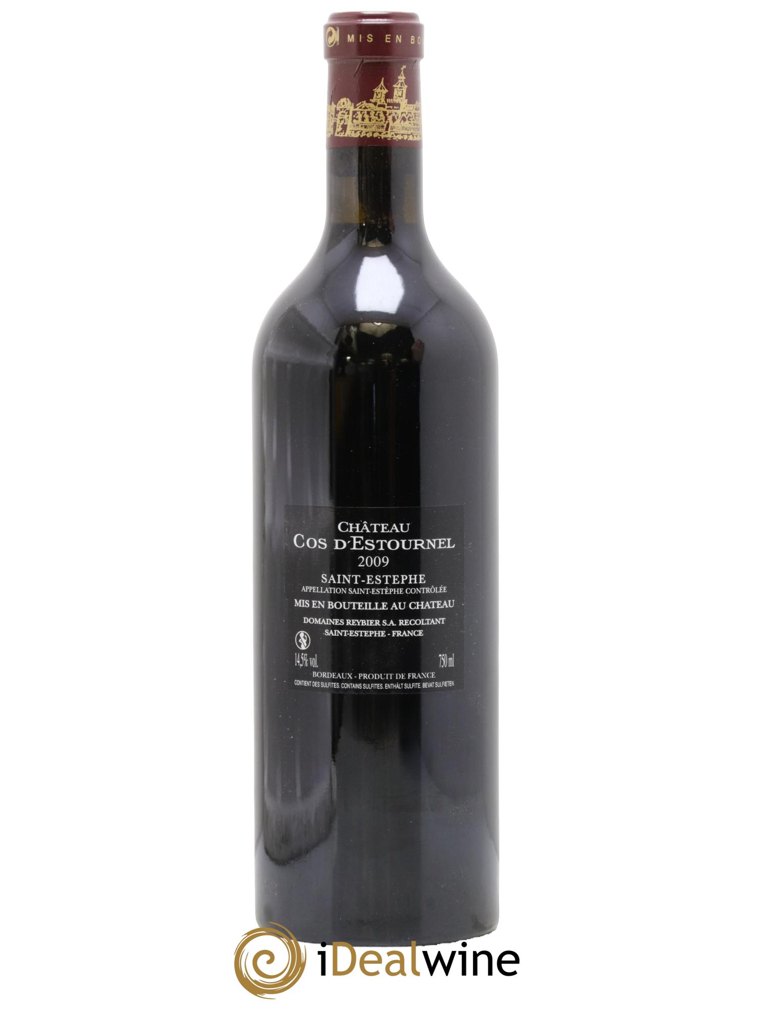 Cos d'Estournel 2ème Grand Cru Classé 2009 - Posten von 1 Flasche - 1