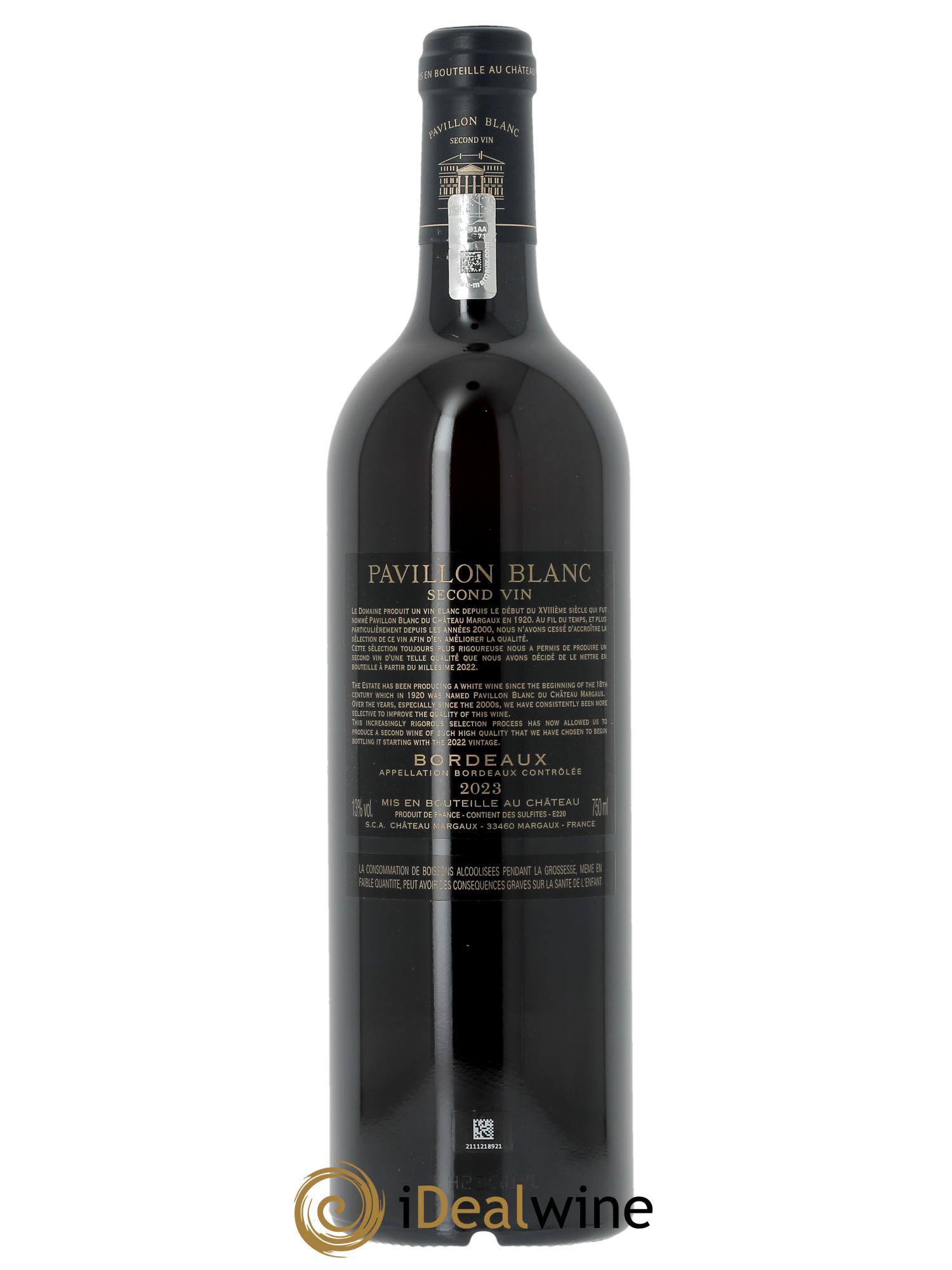 Pavillon Blanc du Château Margaux (OWC if 3 bts) 2023 - Lot of 1 bottle - 1