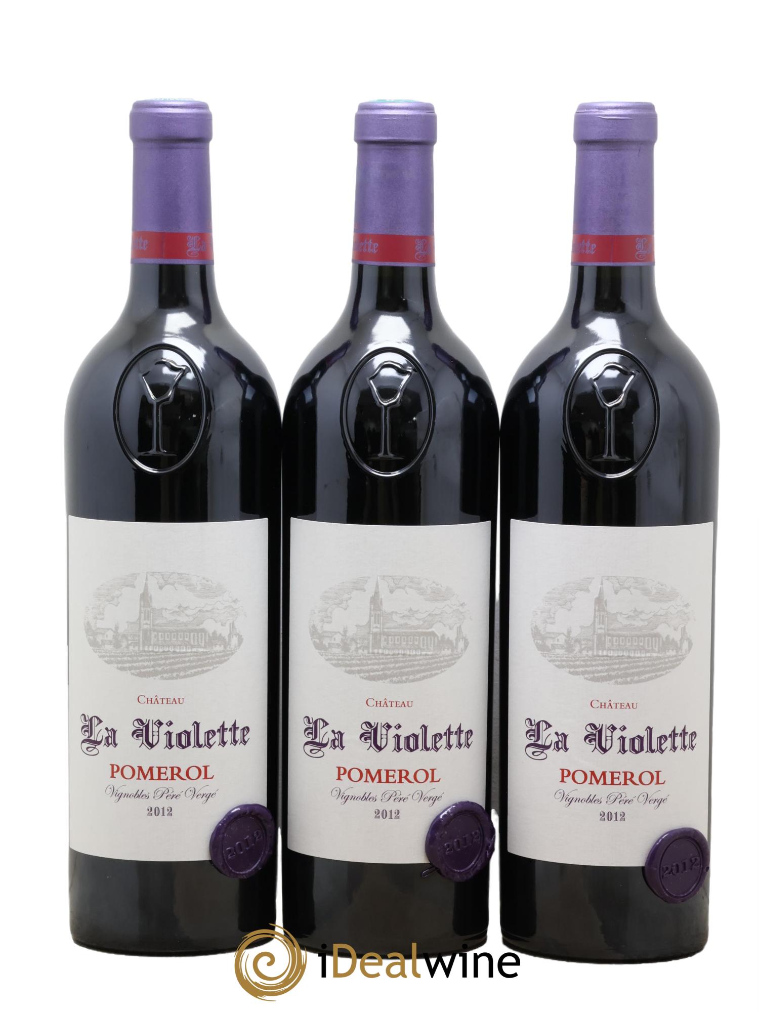 Château la Violette 2012 - Lot of 3 bottles - 0