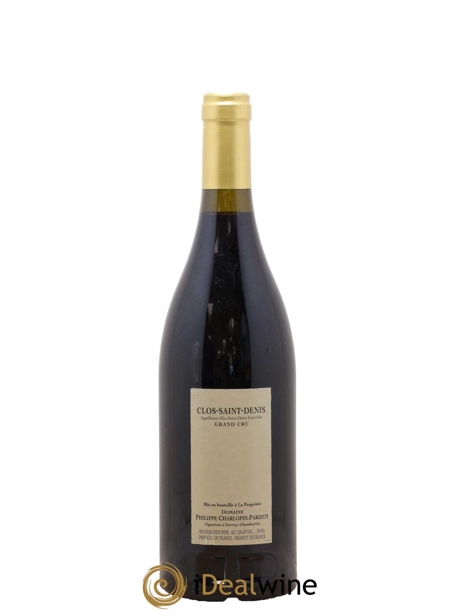 Clos Saint-Denis Grand Cru Charlopin-Parizot 2005 - Lot of 1 bottle - 1