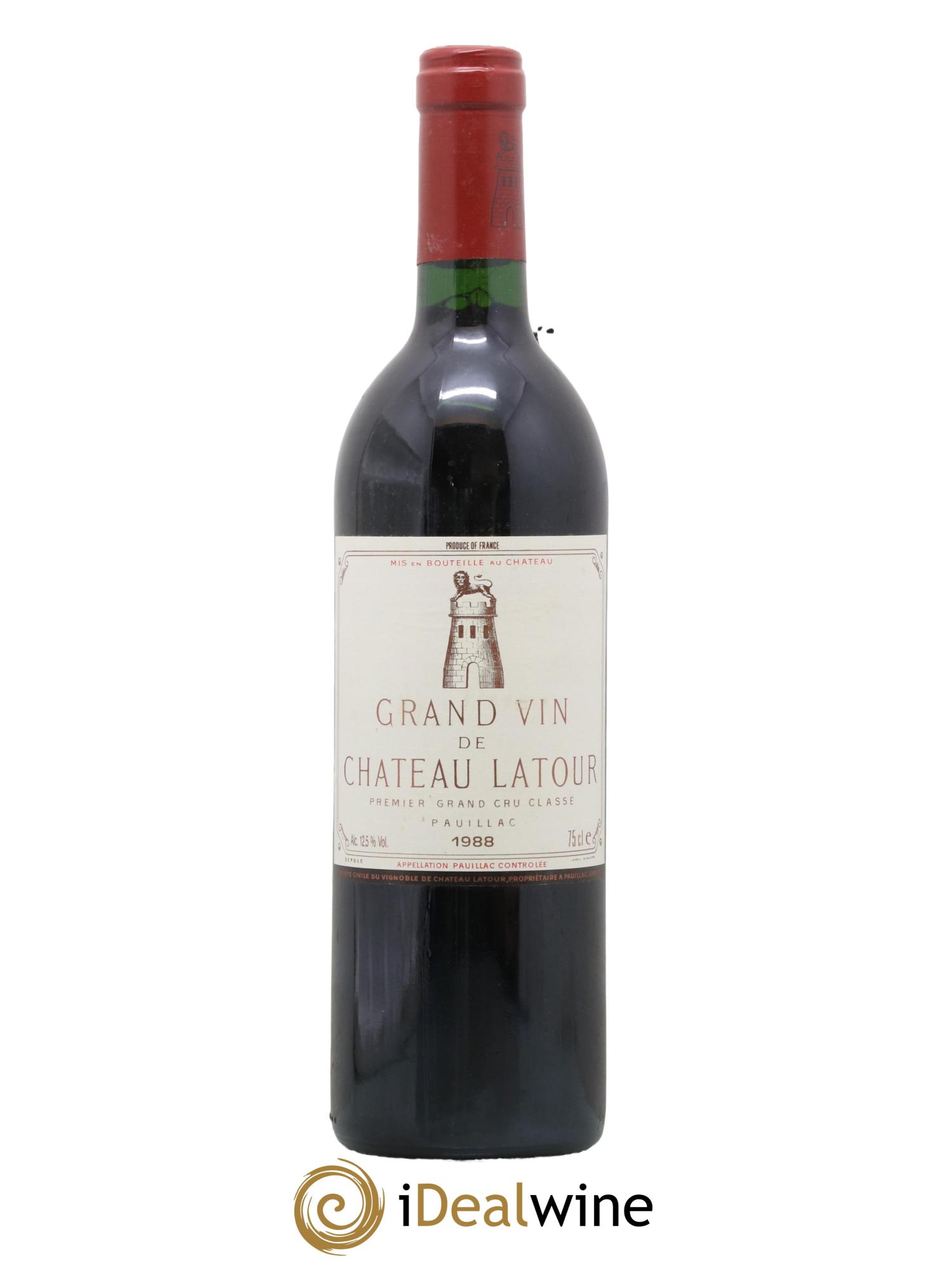 Château Latour 1er Grand Cru Classé 1988 - Lot de 1 bouteille - 0
