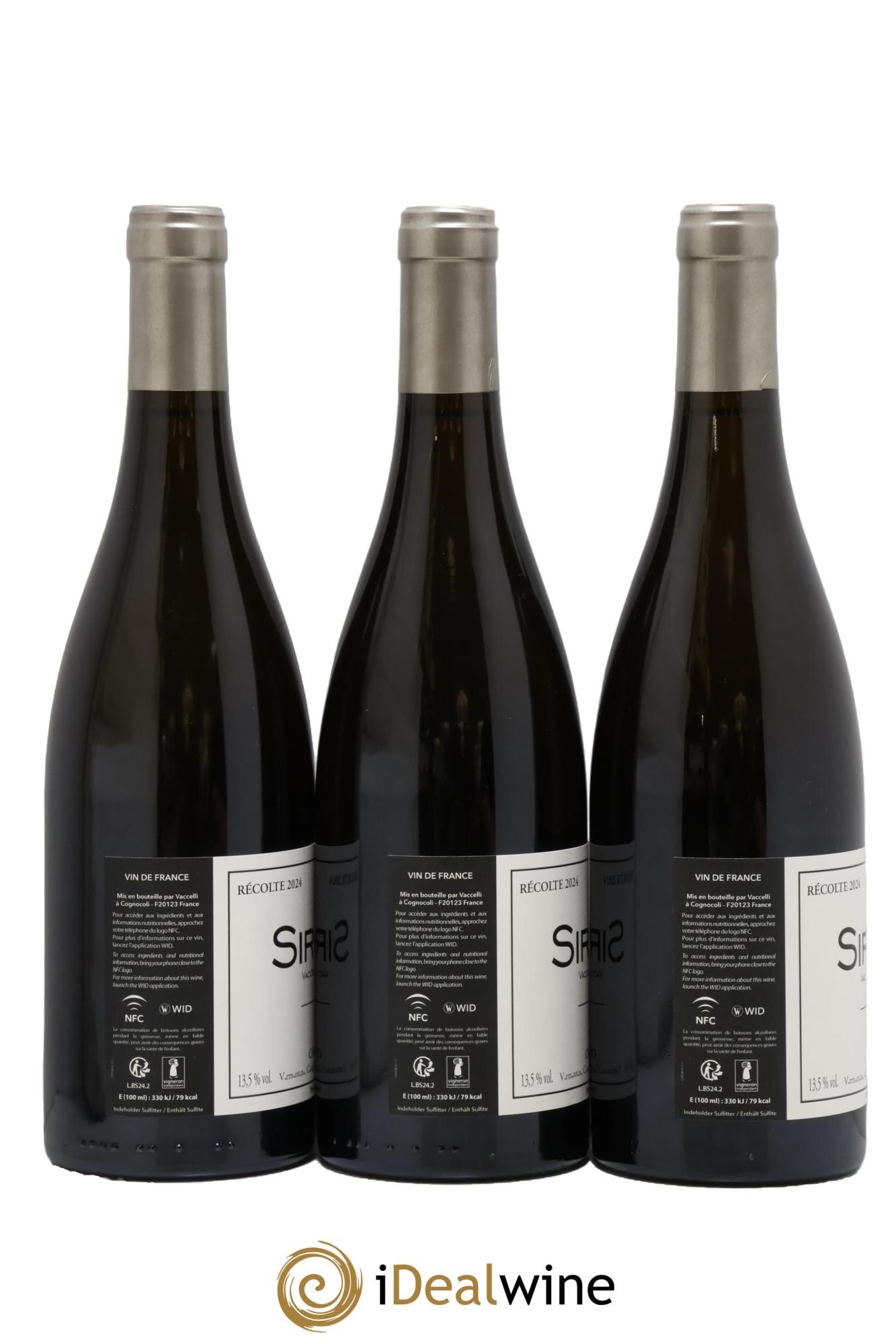 Ajaccio Sirocco Vaccelli 2024 - Lot of 3 bottles - 1