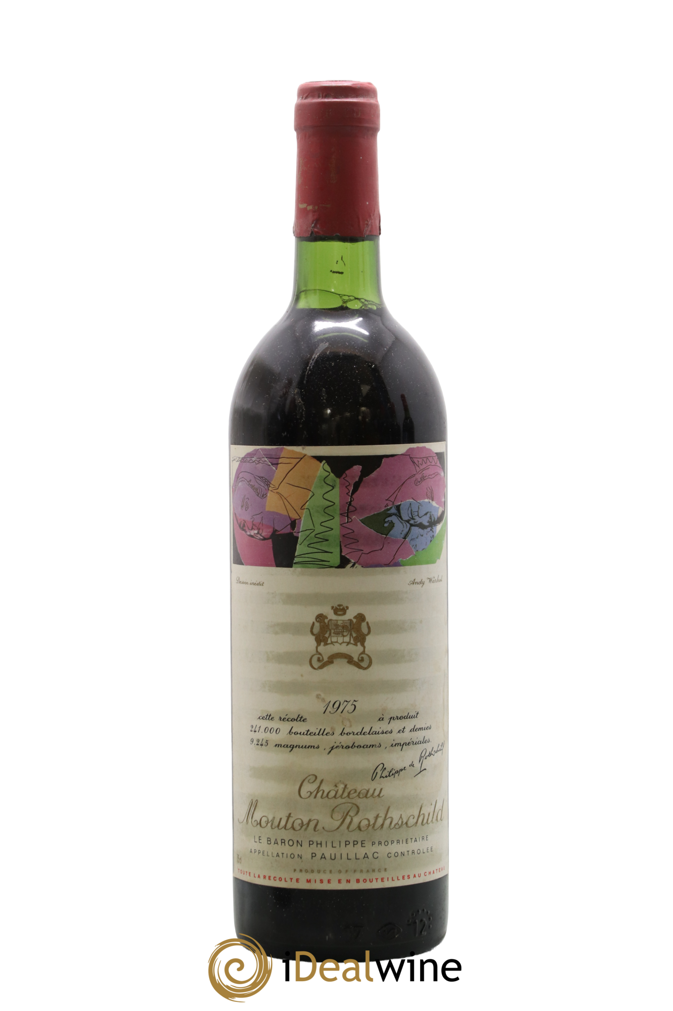 Château Mouton Rothschild 1er Grand Cru Classé 1975 - Lot of 1 bottle - 0