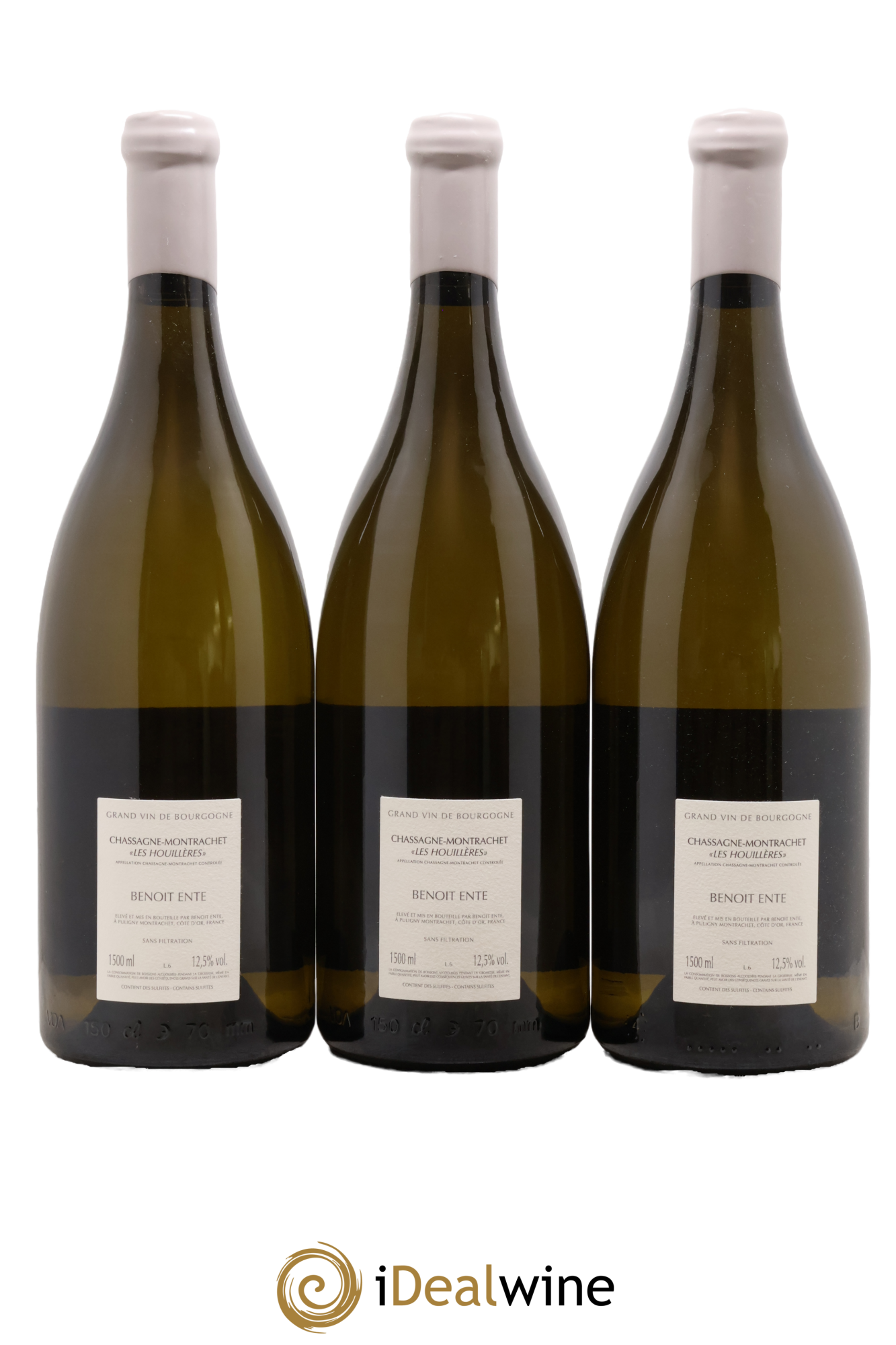 Chassagne-Montrachet Les Houillères Benoit Ente 2021 - Lot de 3 magnums - 1