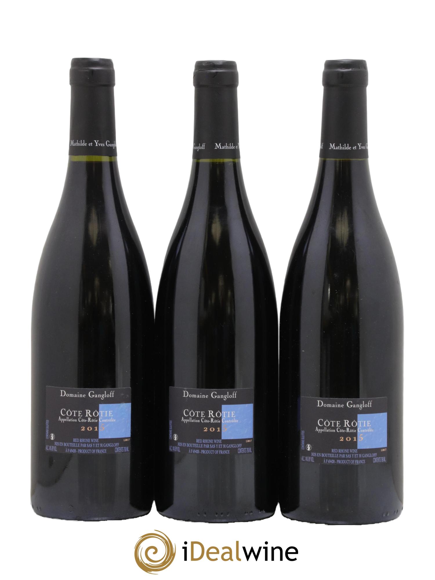 Côte-Rôtie La Barbarine Gangloff (Domaine) 2015 - Lotto di 3 bottiglie - 1