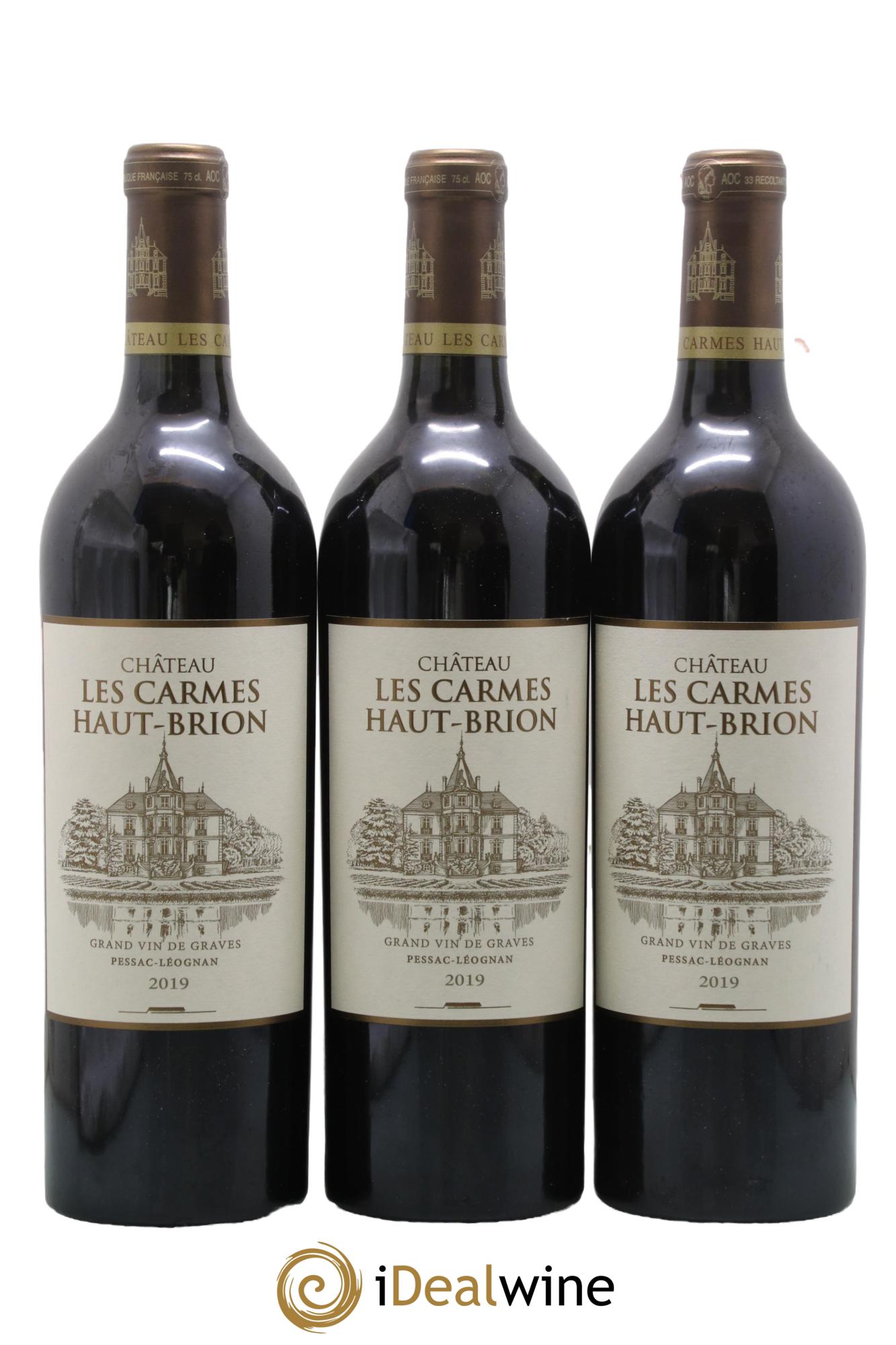 Château Les Carmes Haut-Brion 2019 - Lotto di 3 bottiglie - 0