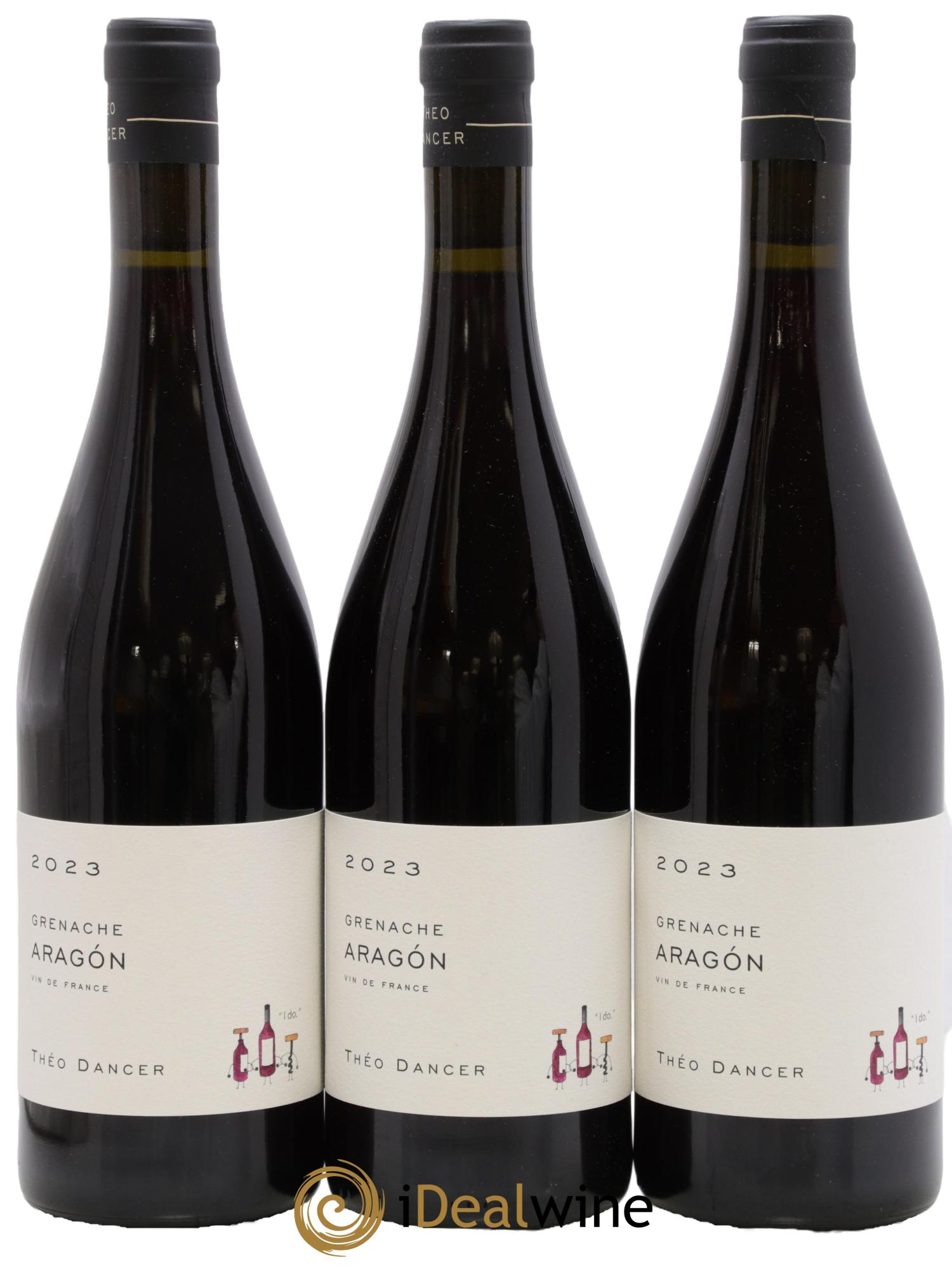 Vin de France Aragon Grenache Théo Dancer 2023 - Lot de 3 bouteilles - 0