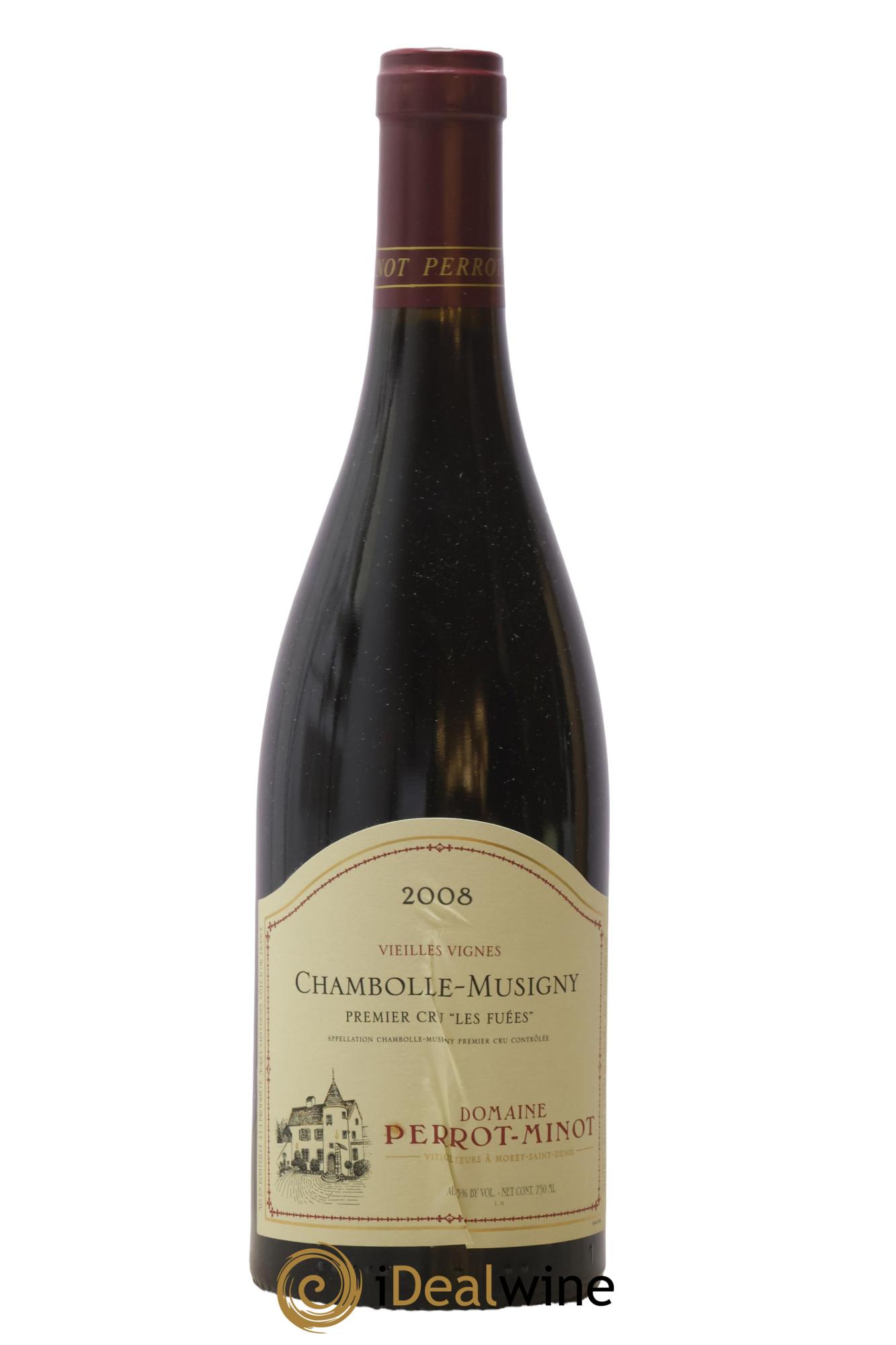 Chambolle-Musigny 1er Cru Les Fuées Vieilles Vignes Perrot-Minot 2008 - Lot de 1 bouteille - 0