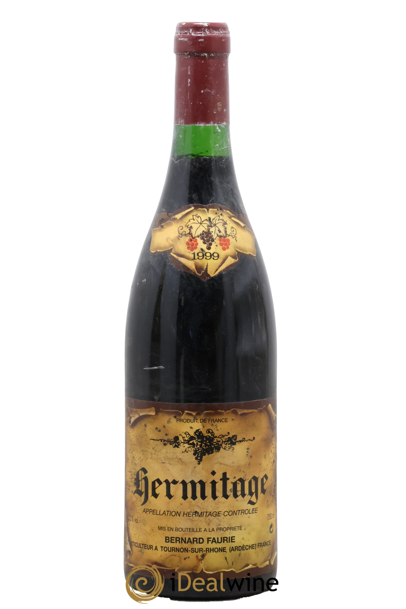 Hermitage Bernard Faurie 1999 - Lot de 1 bouteille - 0