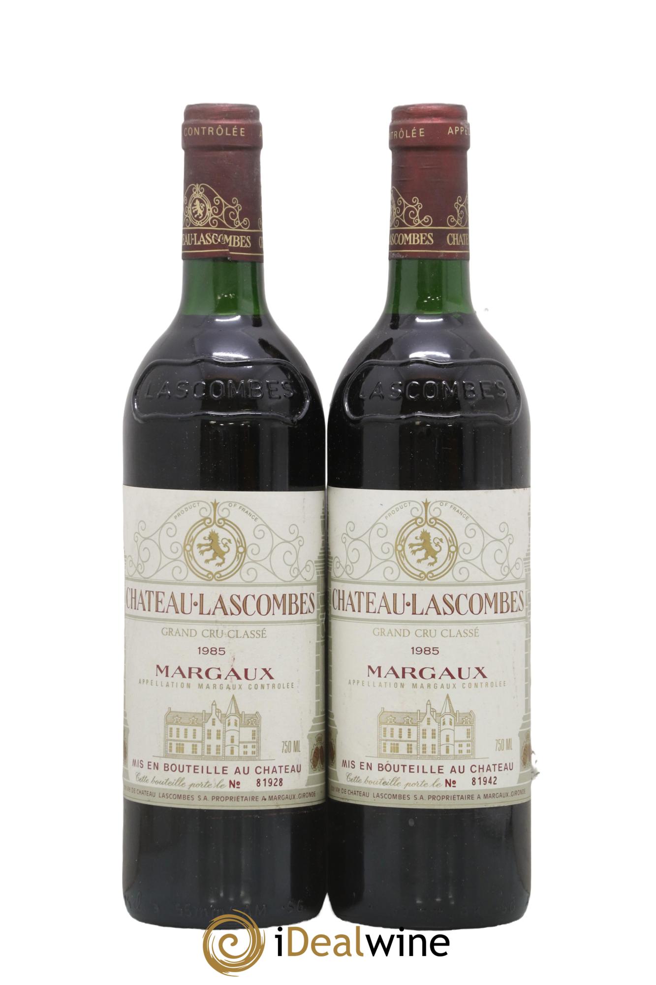 Château Lascombes 2ème Grand Cru Classé 1985 - Lot de 2 bouteilles - 0