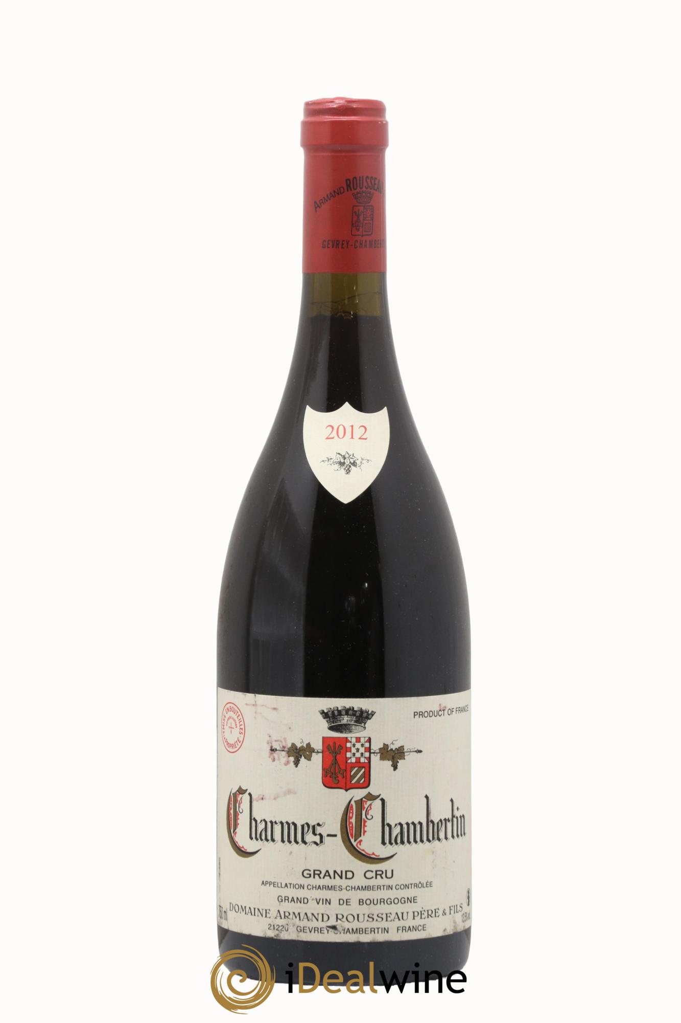 Charmes-Chambertin Grand Cru Armand Rousseau (Domaine) 2012 - Lot de 1 bouteille - 0