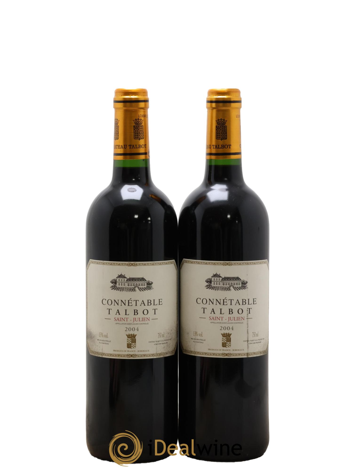 Connétable de Talbot Second Vin 2004 - Lot of 2 bottles - 0