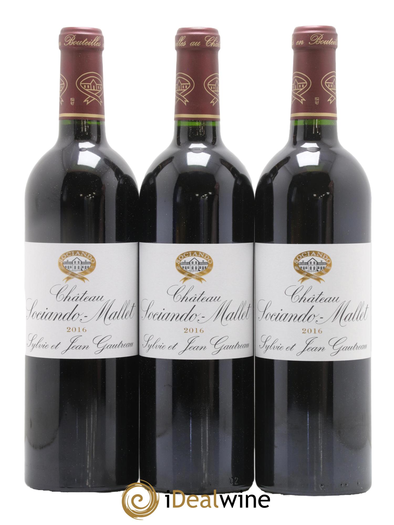 Château Sociando Mallet 2016 - Lotto di 6 bottiglie - 2