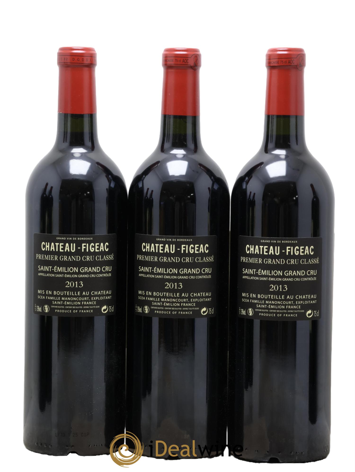 Château Figeac 1er Grand Cru Classé A 2013 - Lot de 12 bouteilles - 6