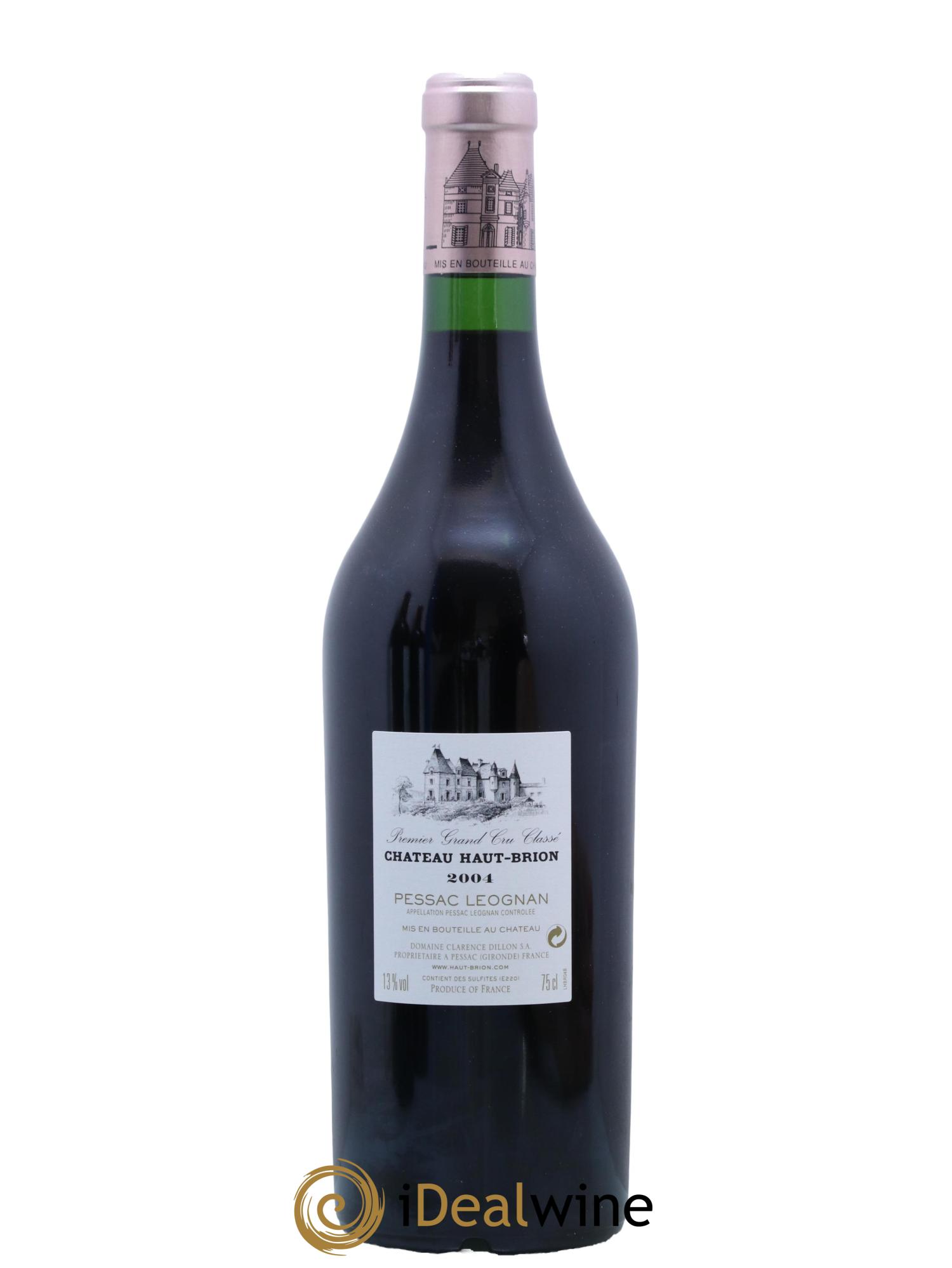 Château Haut Brion 1er Grand Cru Classé 2004 - Lot de 1 bouteille - 1