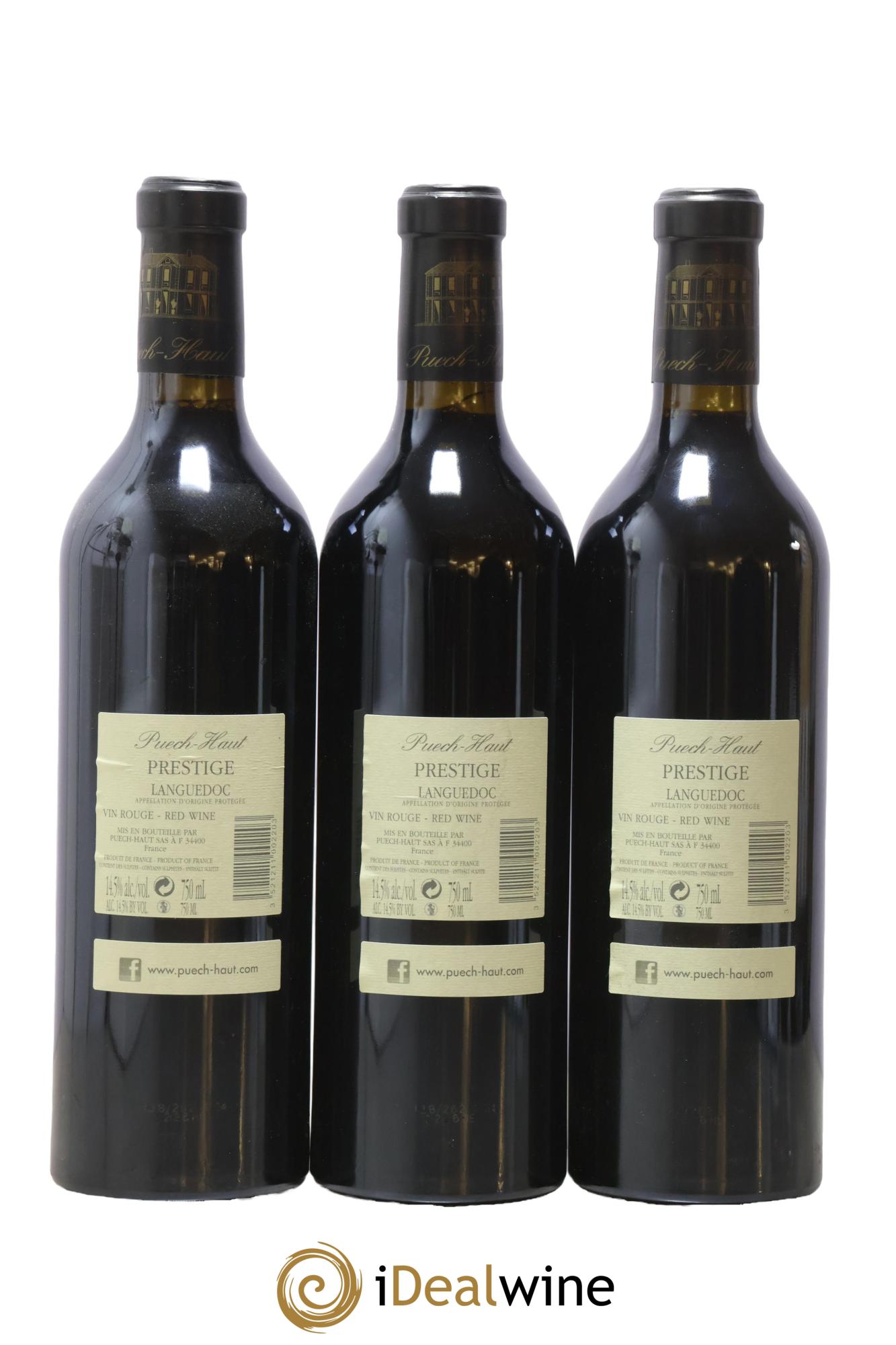 Coteaux du Languedoc Château Puech-Haut Prestige Gérard Bru 2016 - Lot of 3 bottles - 1