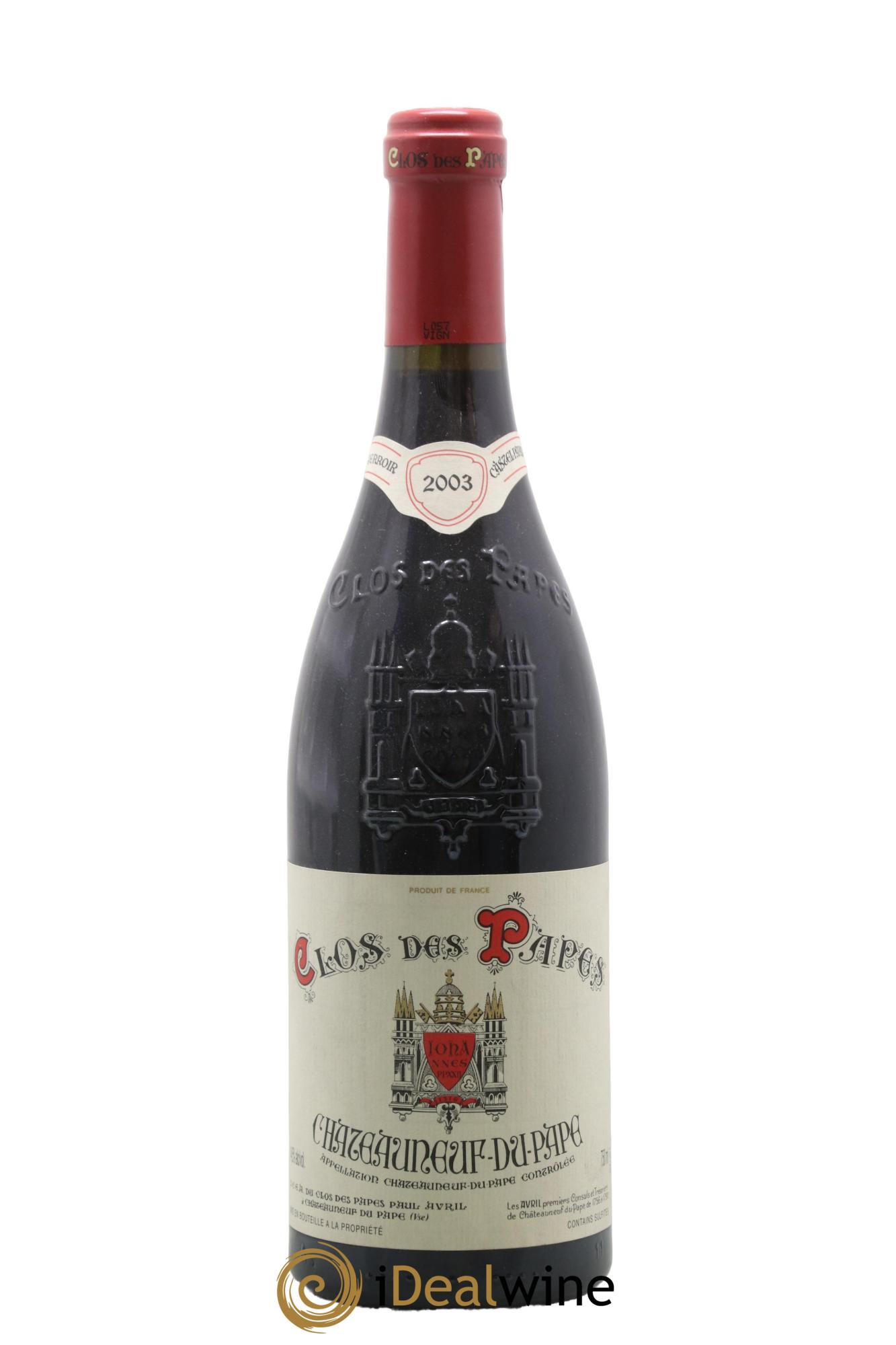 Châteauneuf-du-Pape Clos des Papes - Paul Avril 2003 - Lot de 1 bouteille - 0