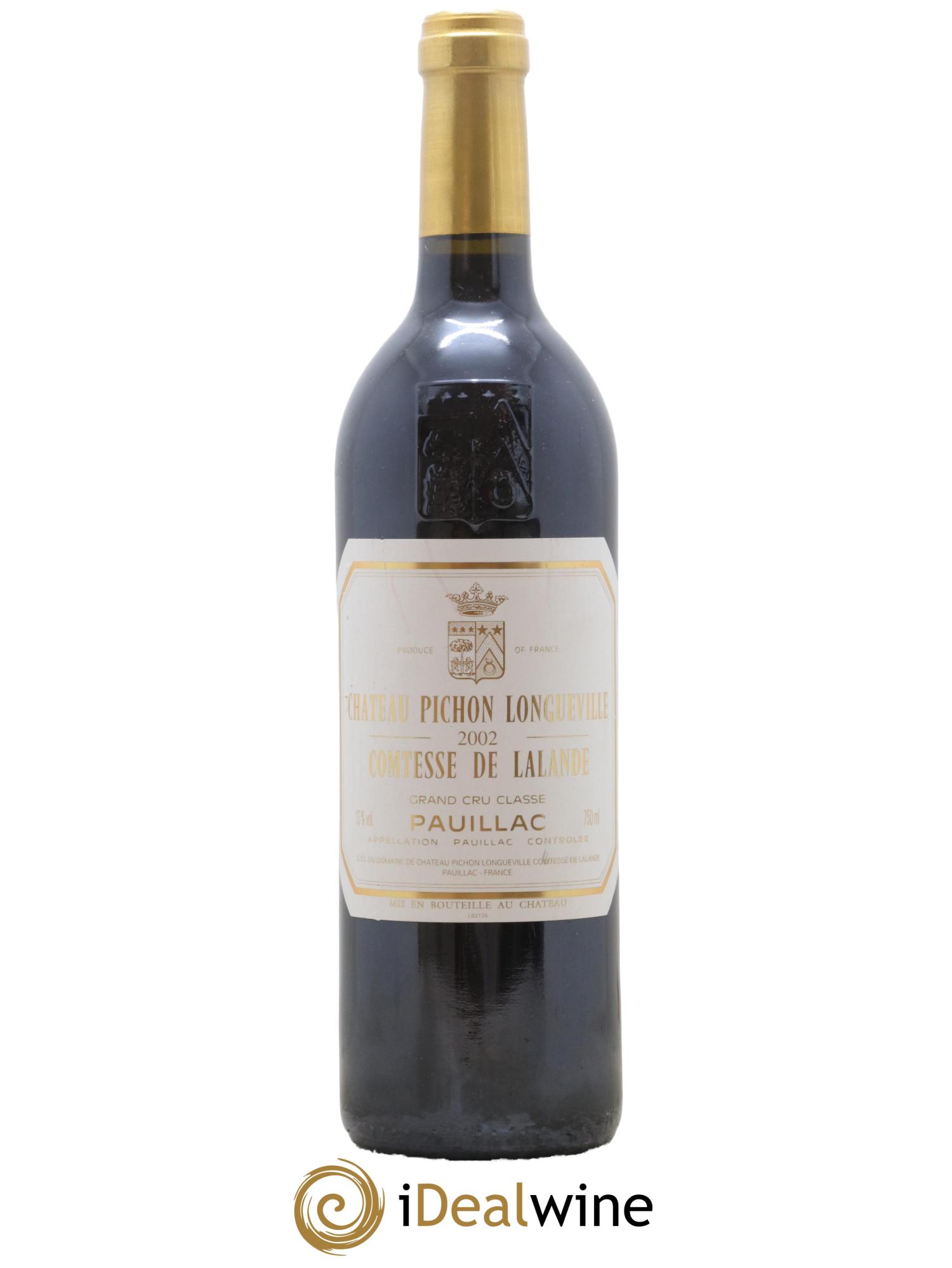Château Pichon Longueville Comtesse de Lalande 2ème Grand Cru Classé 2002 - Lot de 1 bouteille - 0
