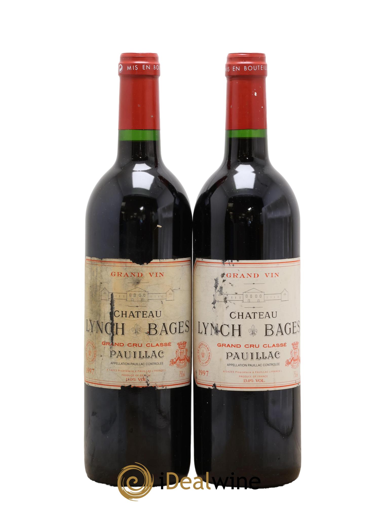 Château Lynch Bages 5ème Grand Cru Classé 1997 - Lot of 2 bottles - 0