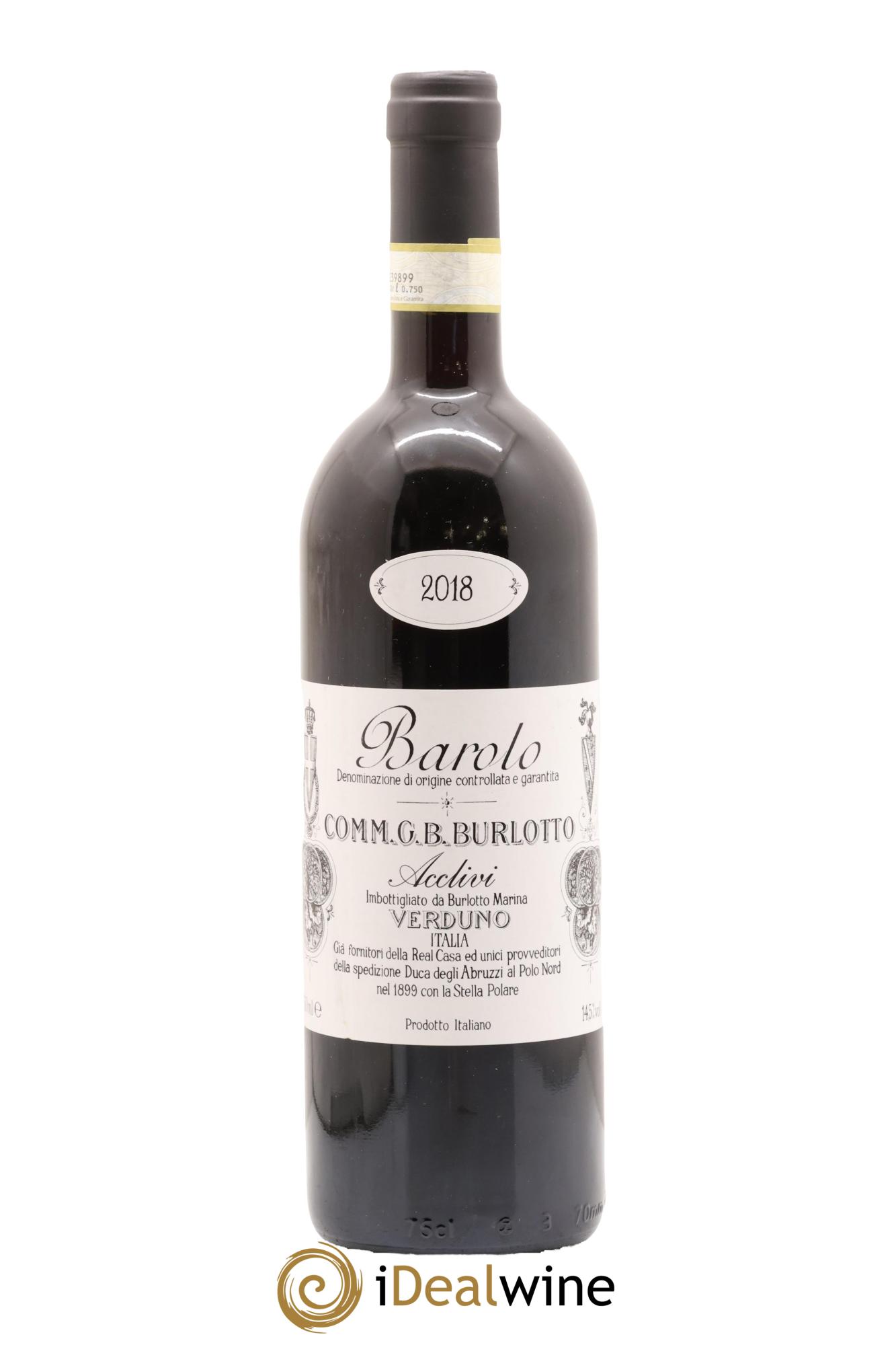 Barolo DOCG Acclivi Comm. Giovan Battista Burlotto 2018 - Posten von 1 Flasche - 0