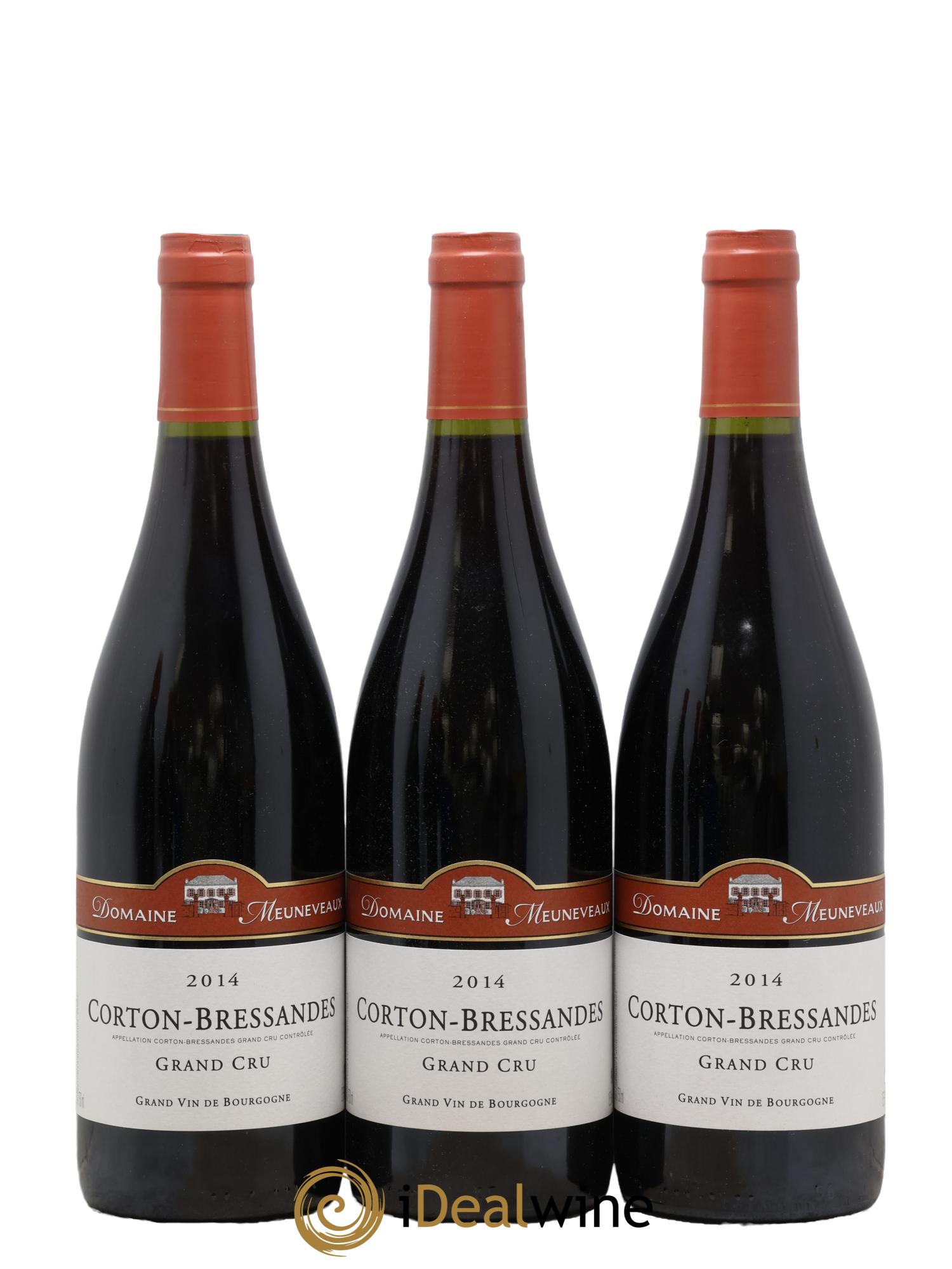 Corton Grand Cru Bressandes Domaine Meuneveaux 2014 - Lot de 3 bouteilles - 0