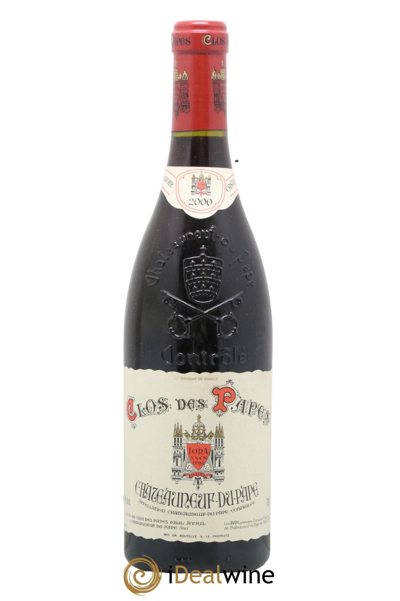 Châteauneuf-du-Pape Clos des Papes - Paul Avril 2000 - Lot de 1 bouteille - 0