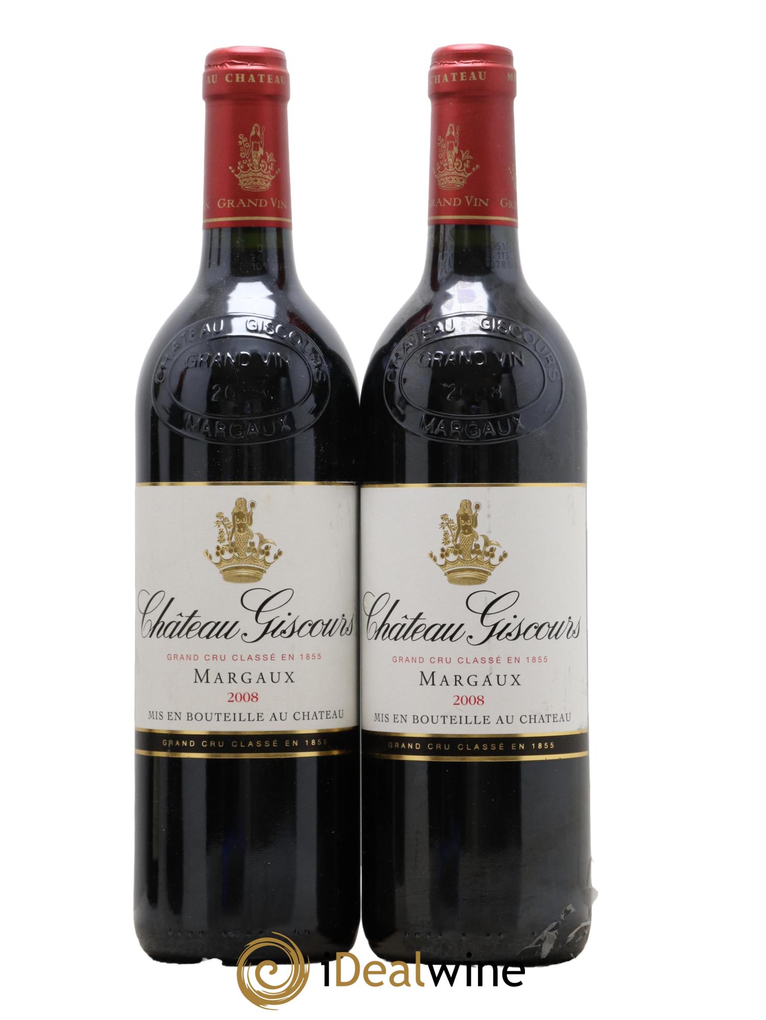 Château Giscours 3ème Grand Cru Classé 2008 - Lot de 2 bouteilles - 0